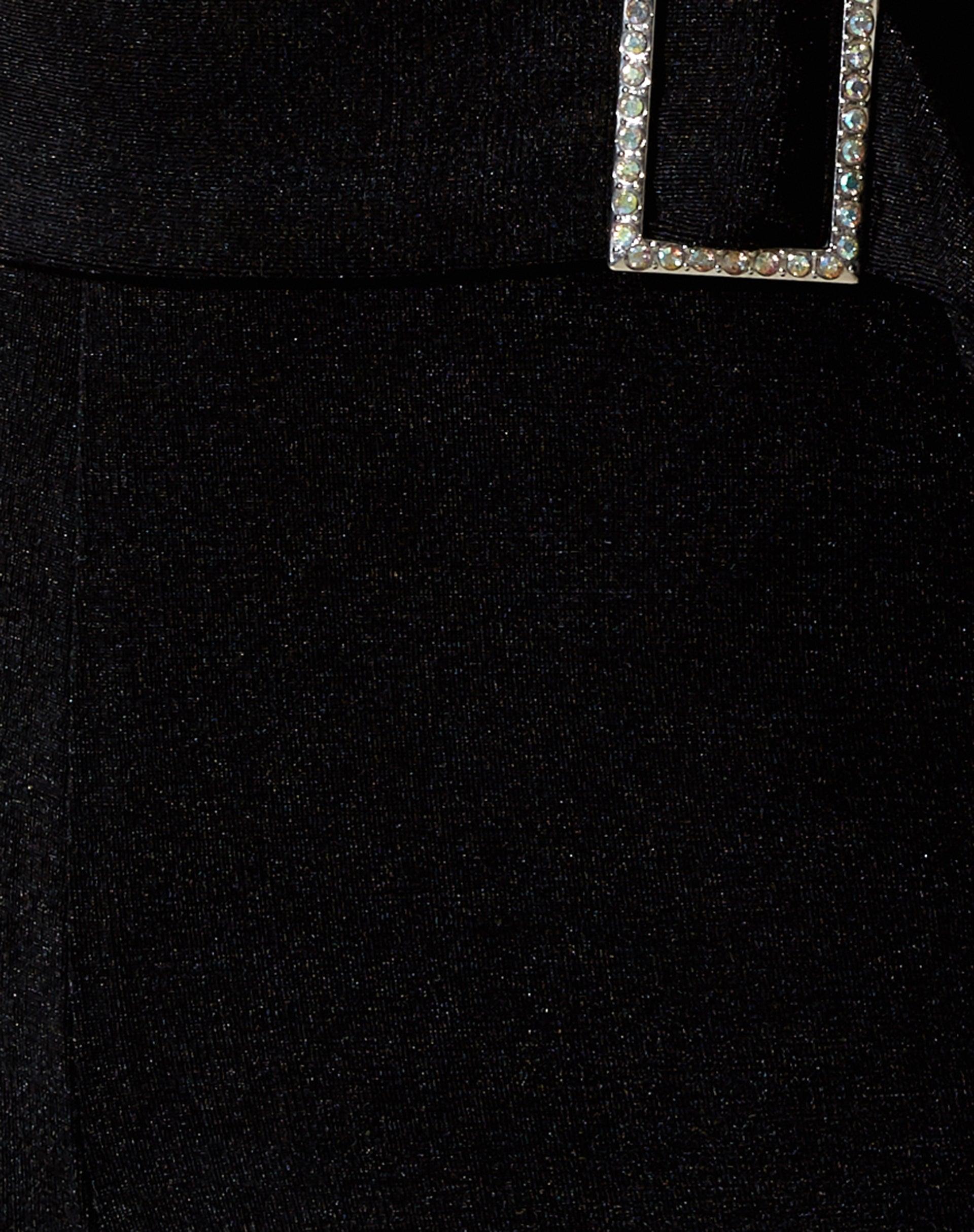 Hermima Trouser in Crepe Black Hotfix Diamante Product Image