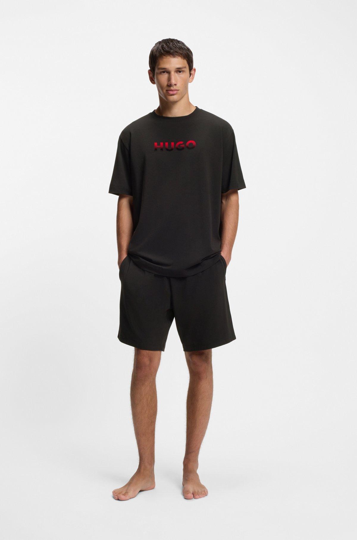 Gradient-logo pyjama T-shirt in a cotton blend Product Image