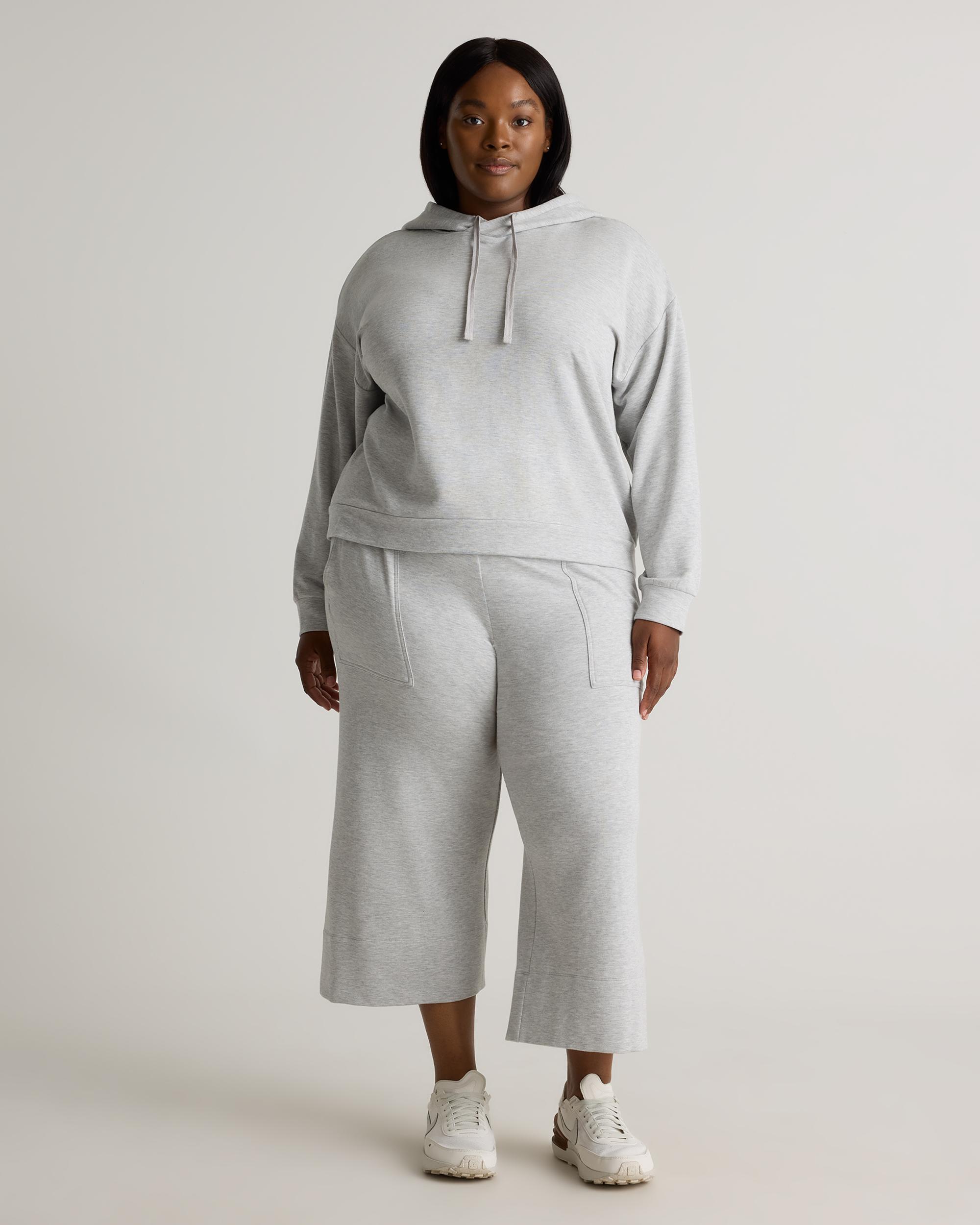 Quince | Women's SuperSoft Fleece Pullover Hoodie Lenzing Modal Product Image