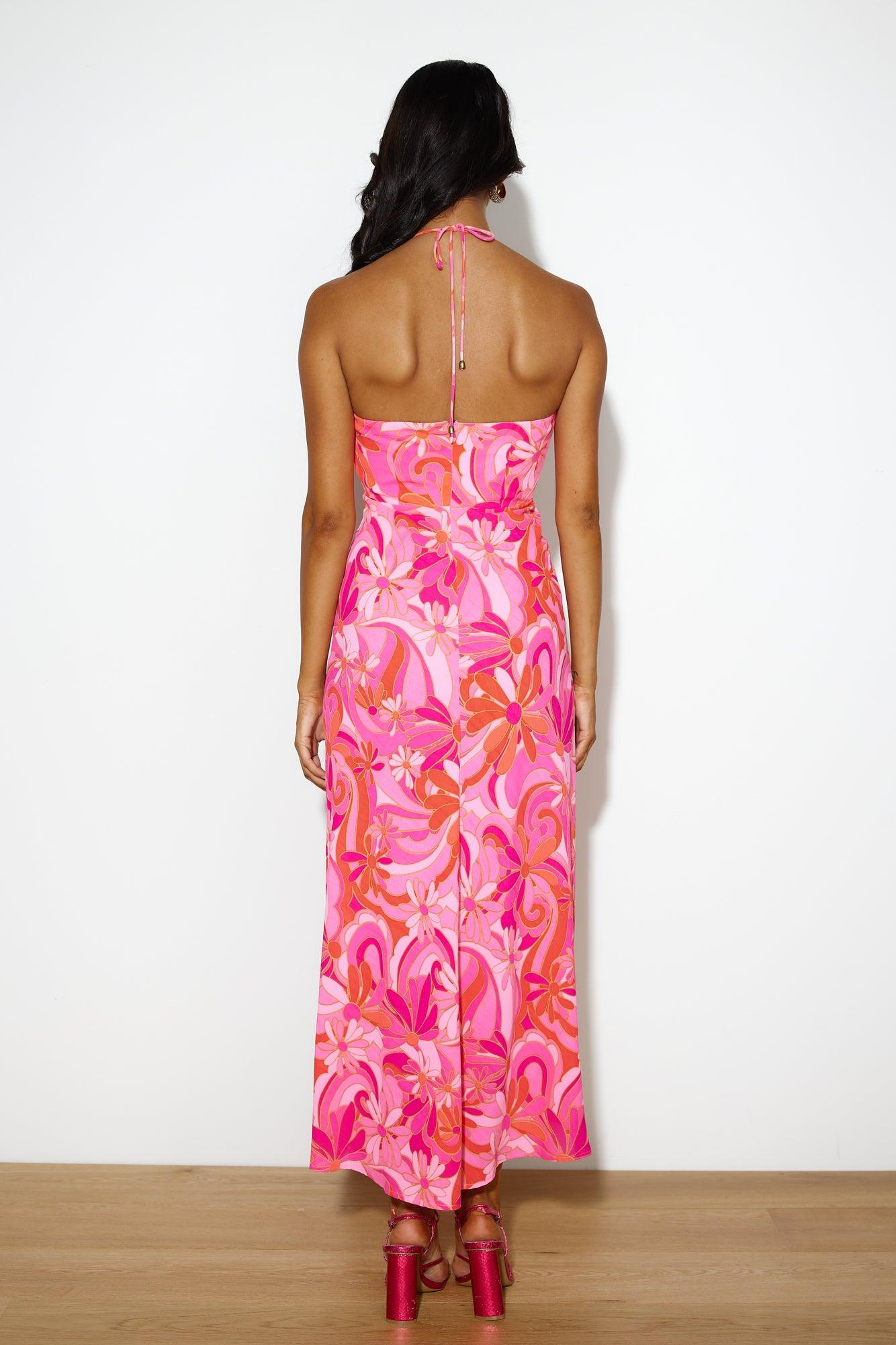 Summer Mood Maxi Dress Pink Product Image