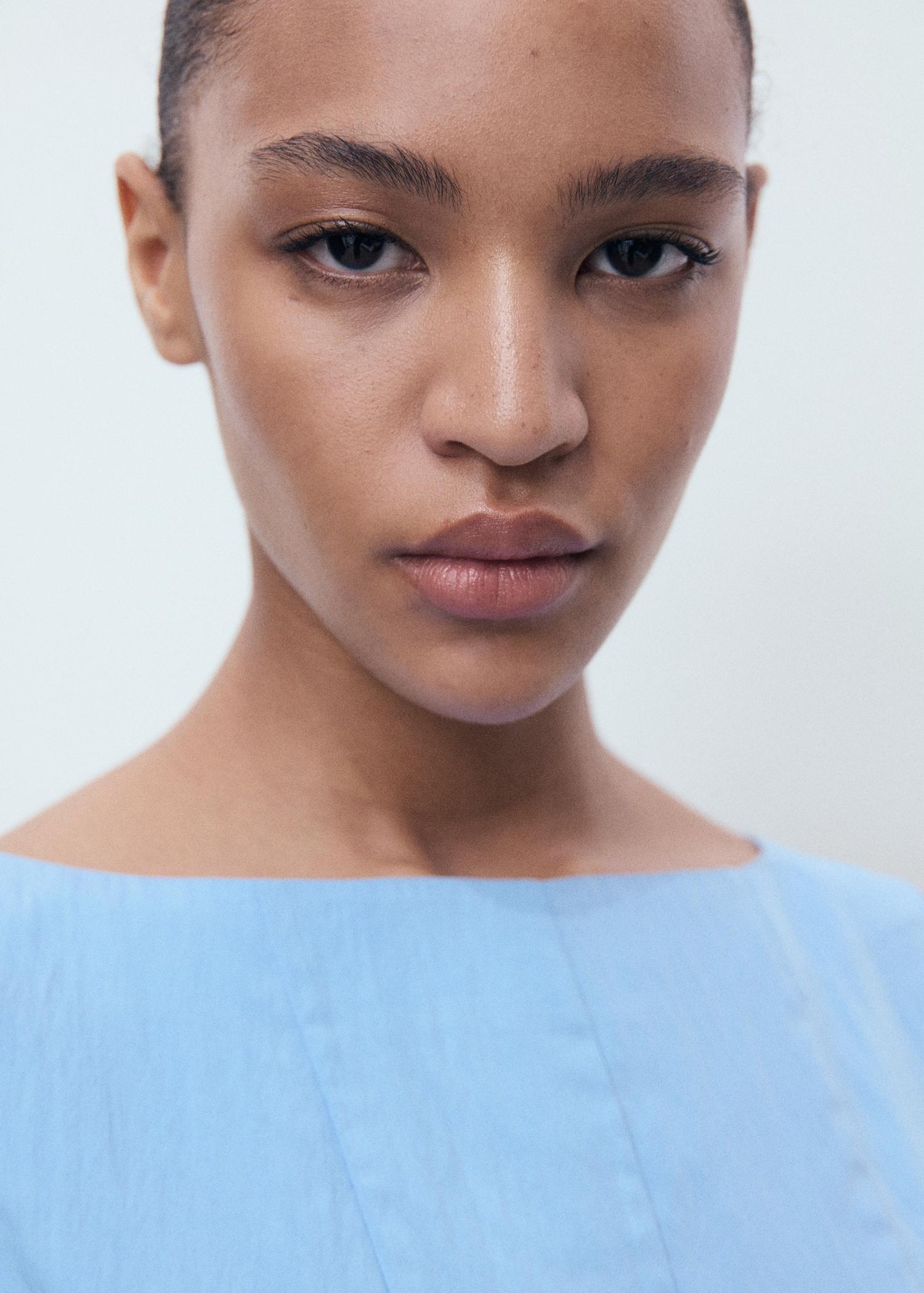 Pleated short dress - Women | MANGO USA Product Image