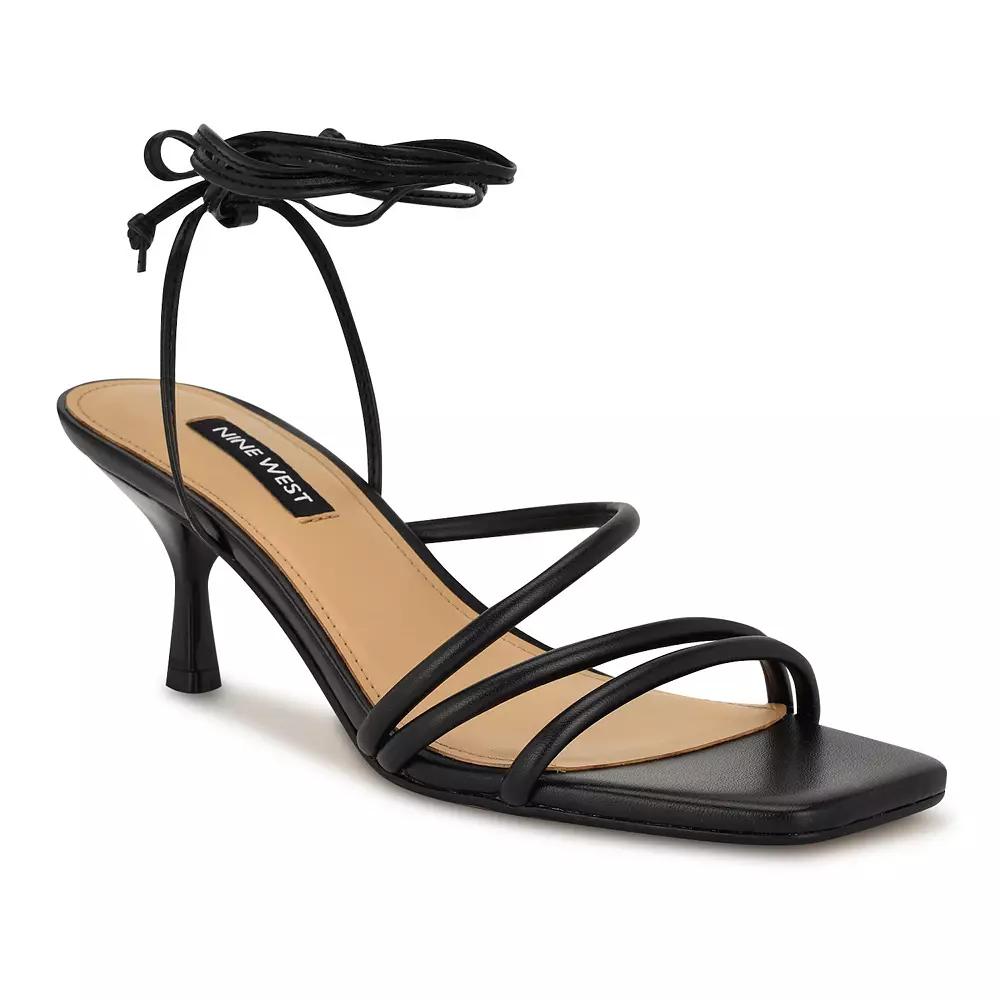 Nine West Hendy Square Toe Tapered Heel Women's Dress Sandals,  Product Image