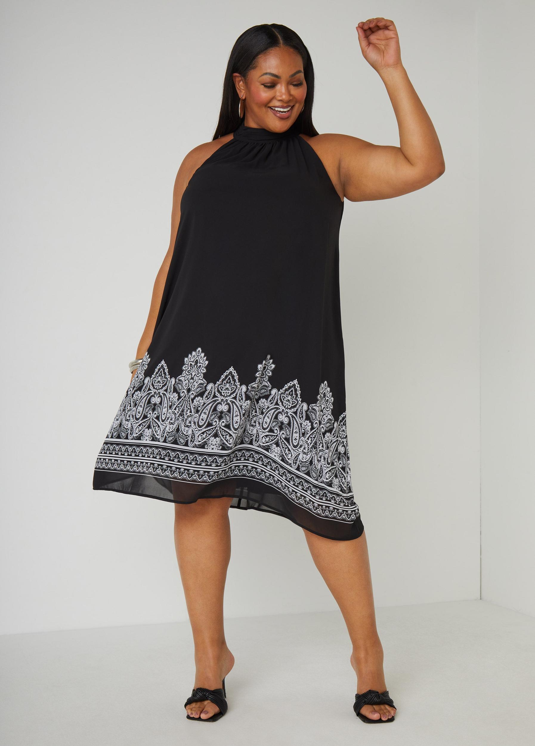 Paisley Print Swing Dress Product Image