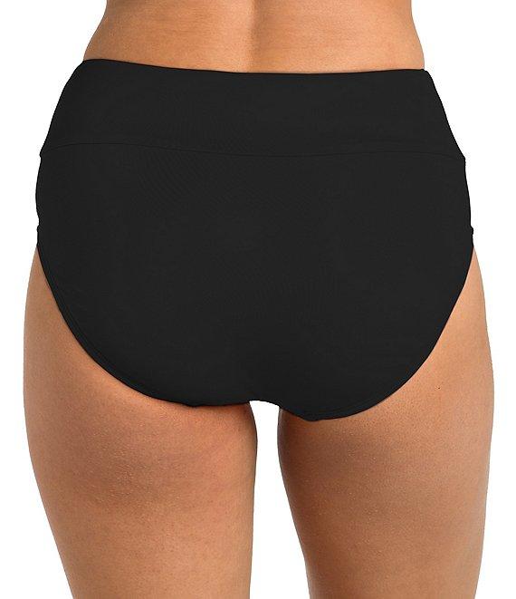 24th & Ocean Solid High Waist Swim Bottom Product Image