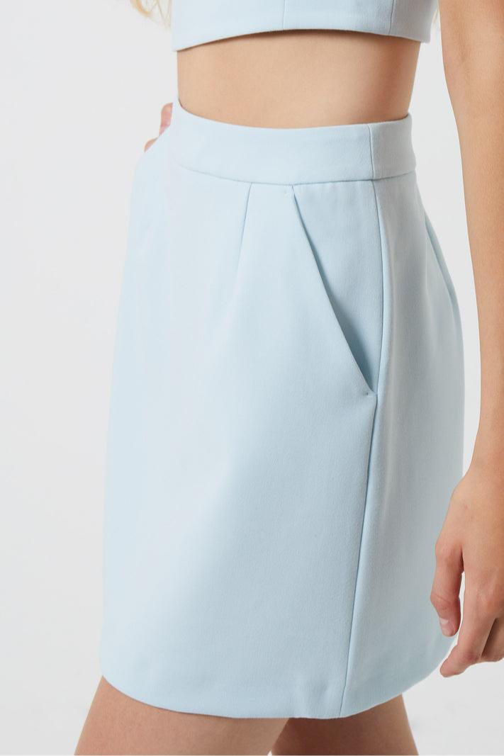 Whisper Short Skirt- Light Dream Blue Product Image