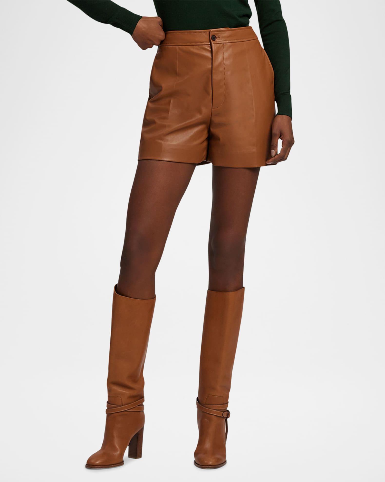Josselyn Leather Shorts Product Image