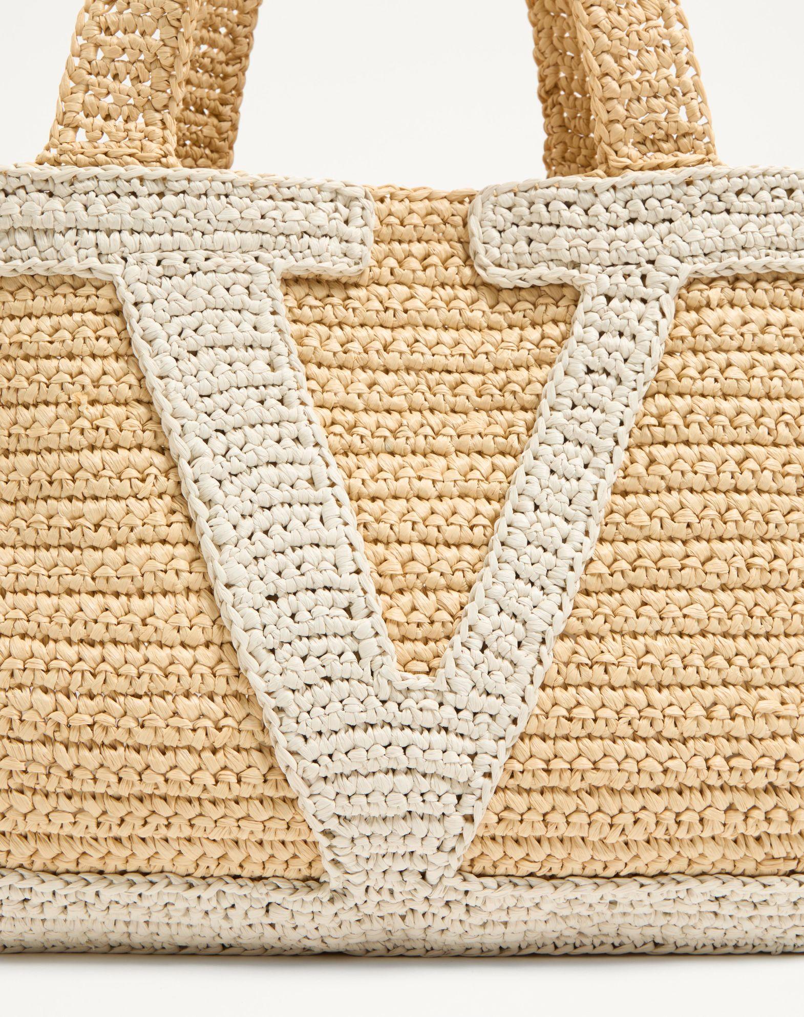 Valentino Garavani Viva Superstar Large Raffia Shopping Bag Product Image