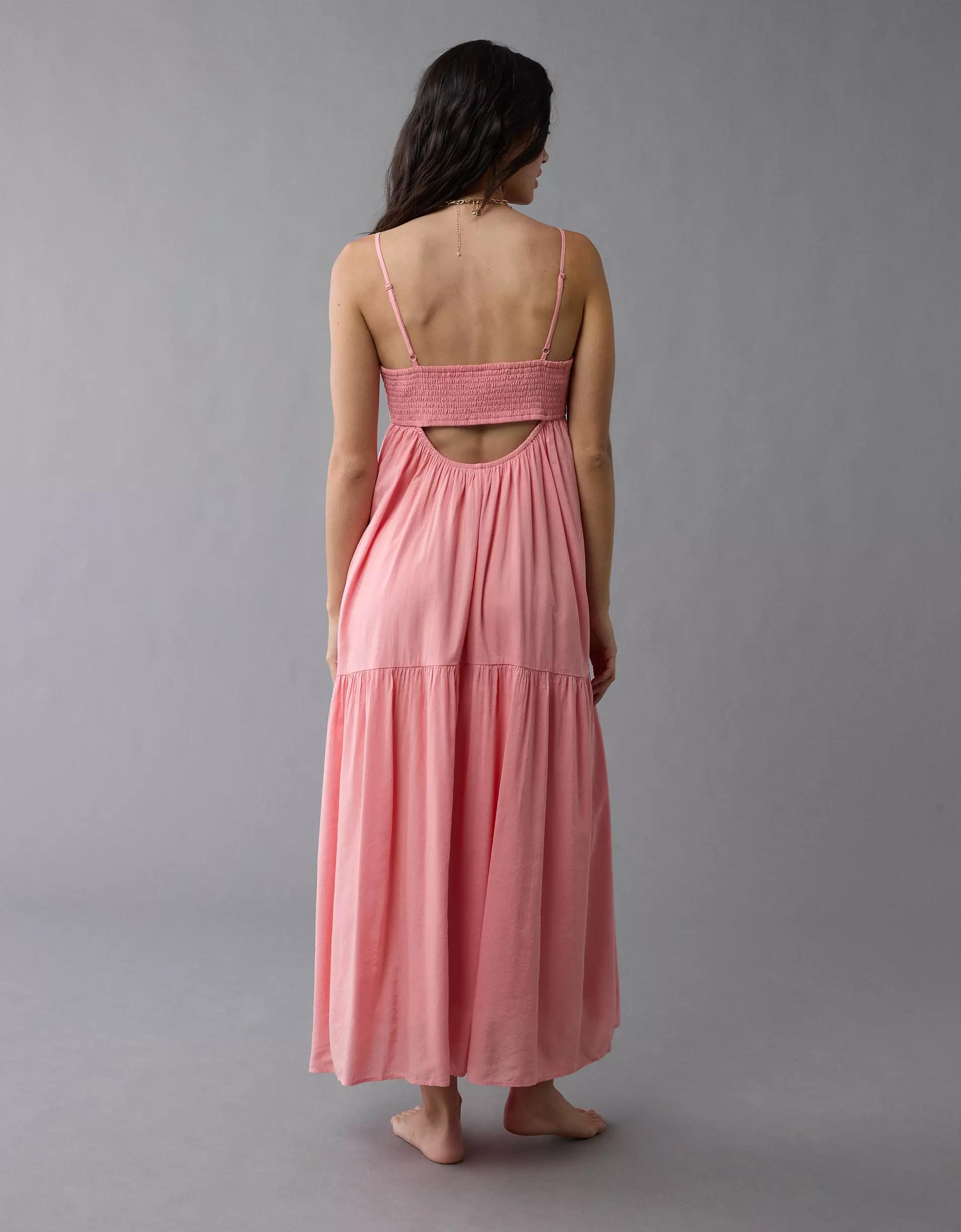 AE Pintuck Babydoll Maxi Dress Product Image