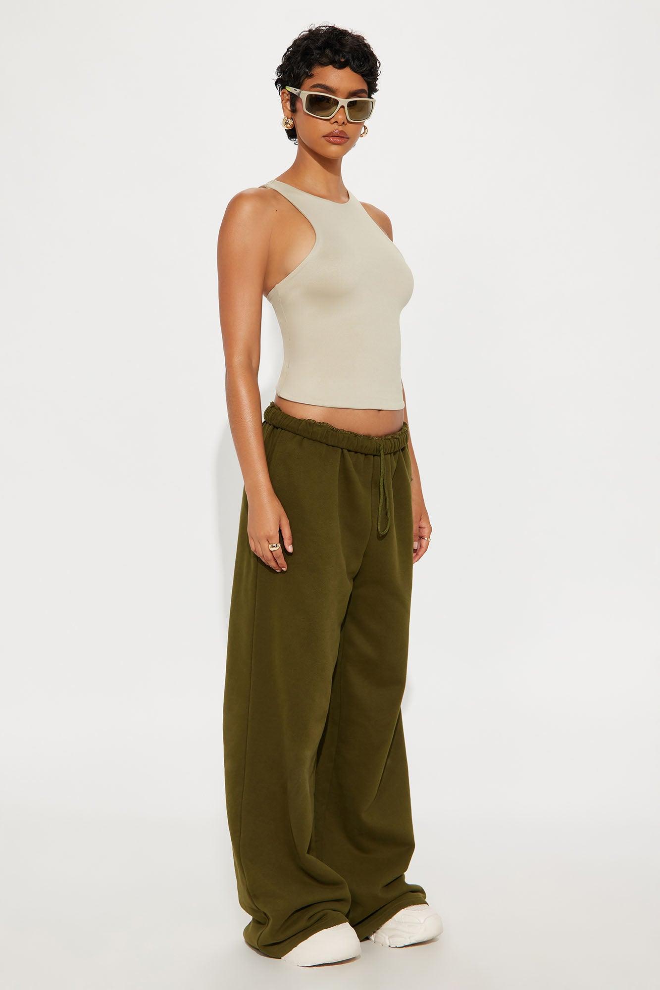 Contour Double Lined High Neck Tank Top - Stone Female Product Image