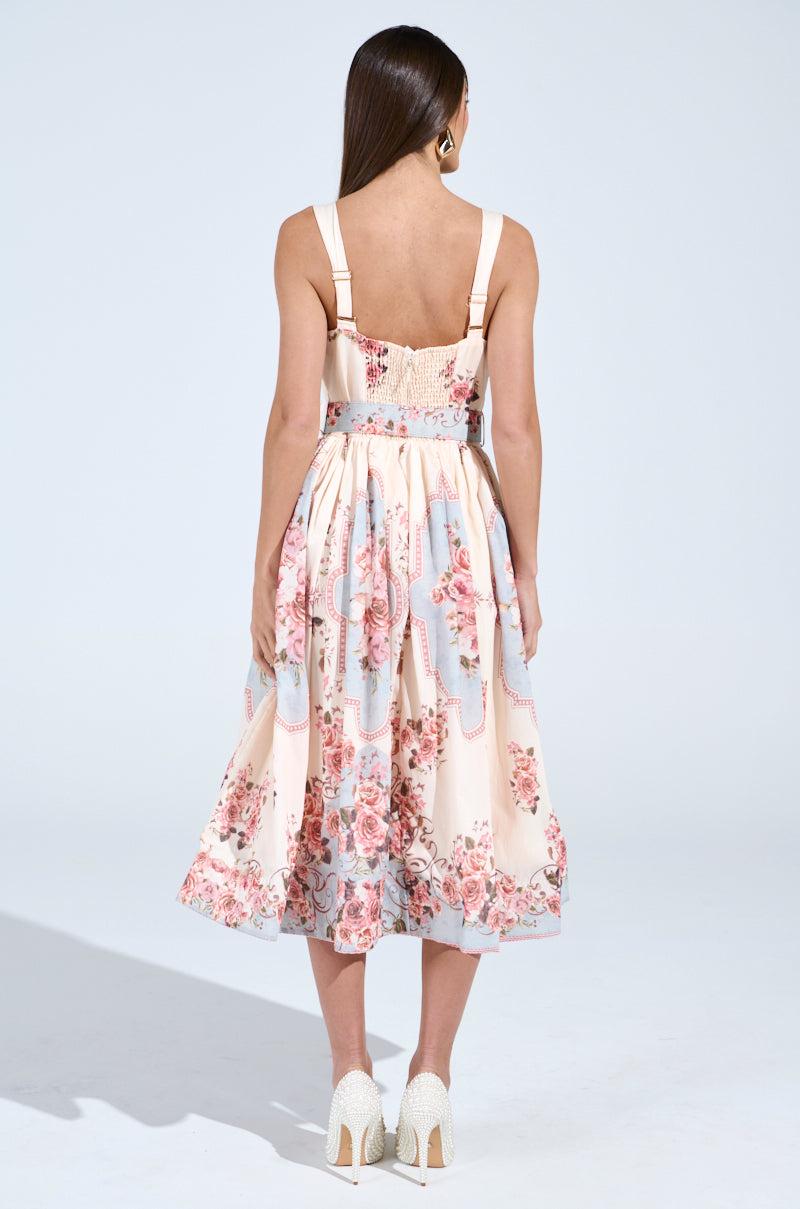 HANNA FLORAL MIDI DRESS Product Image