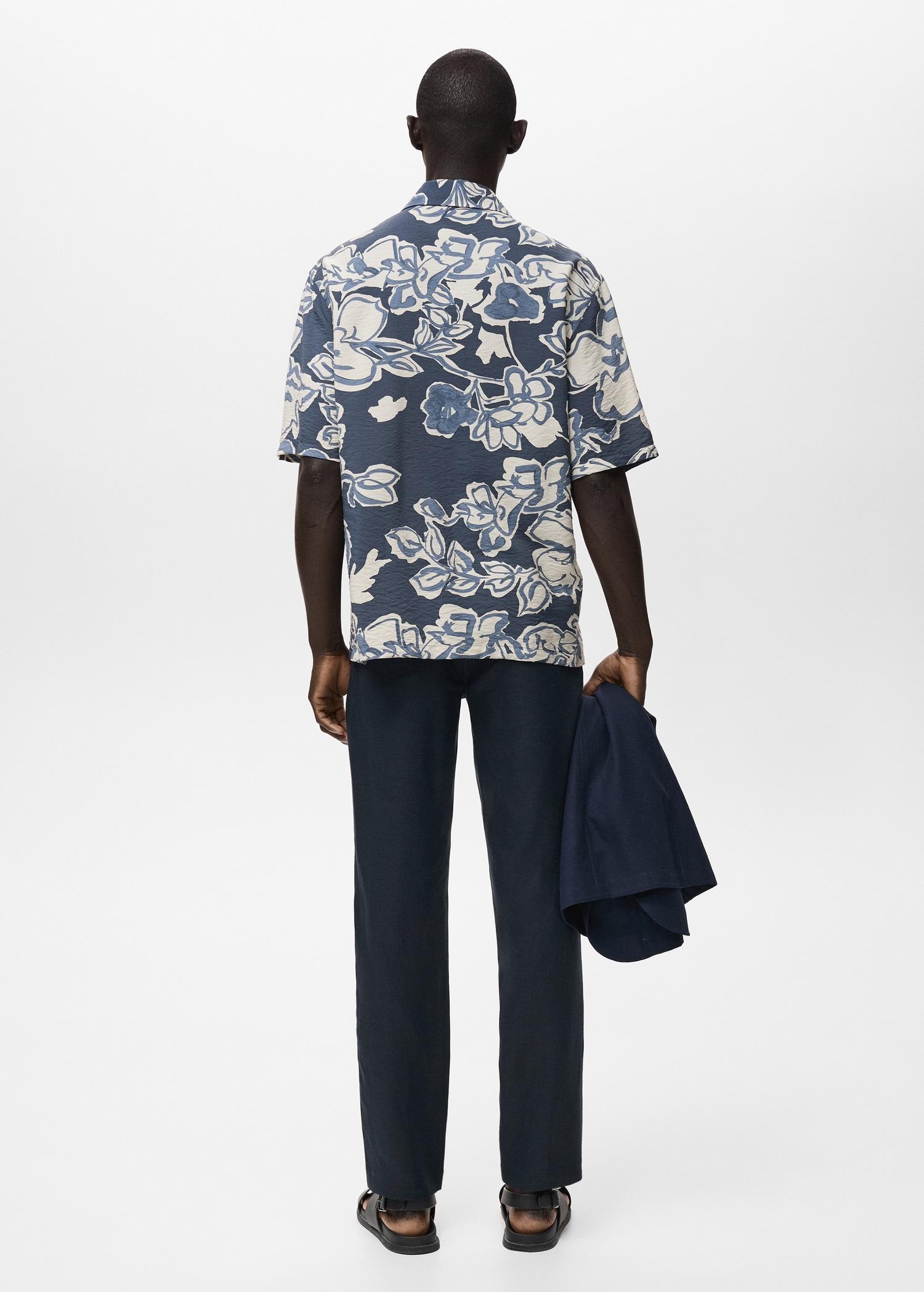 Slim-fit 100% linen pants - Men | MANGO USA Product Image