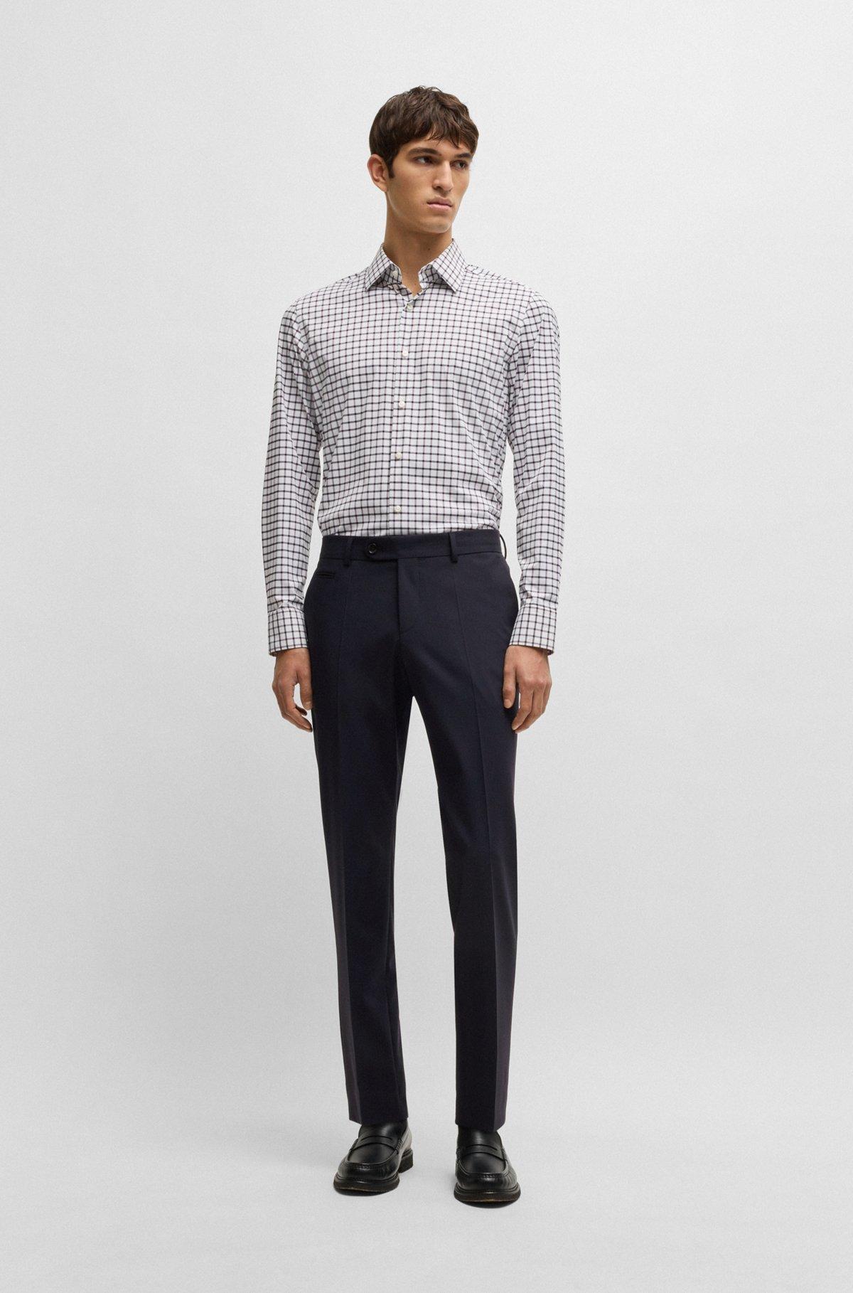 Slim-fit trousers in super-stretch cloth Product Image