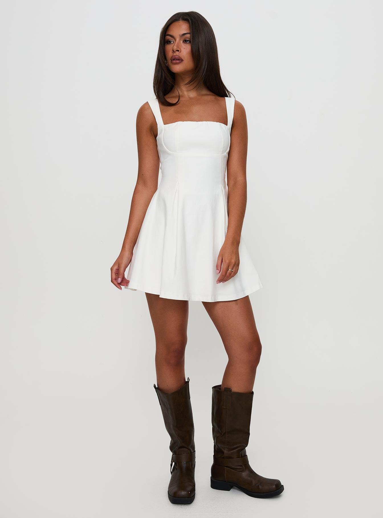 Xanthus Mini Dress White Product Image