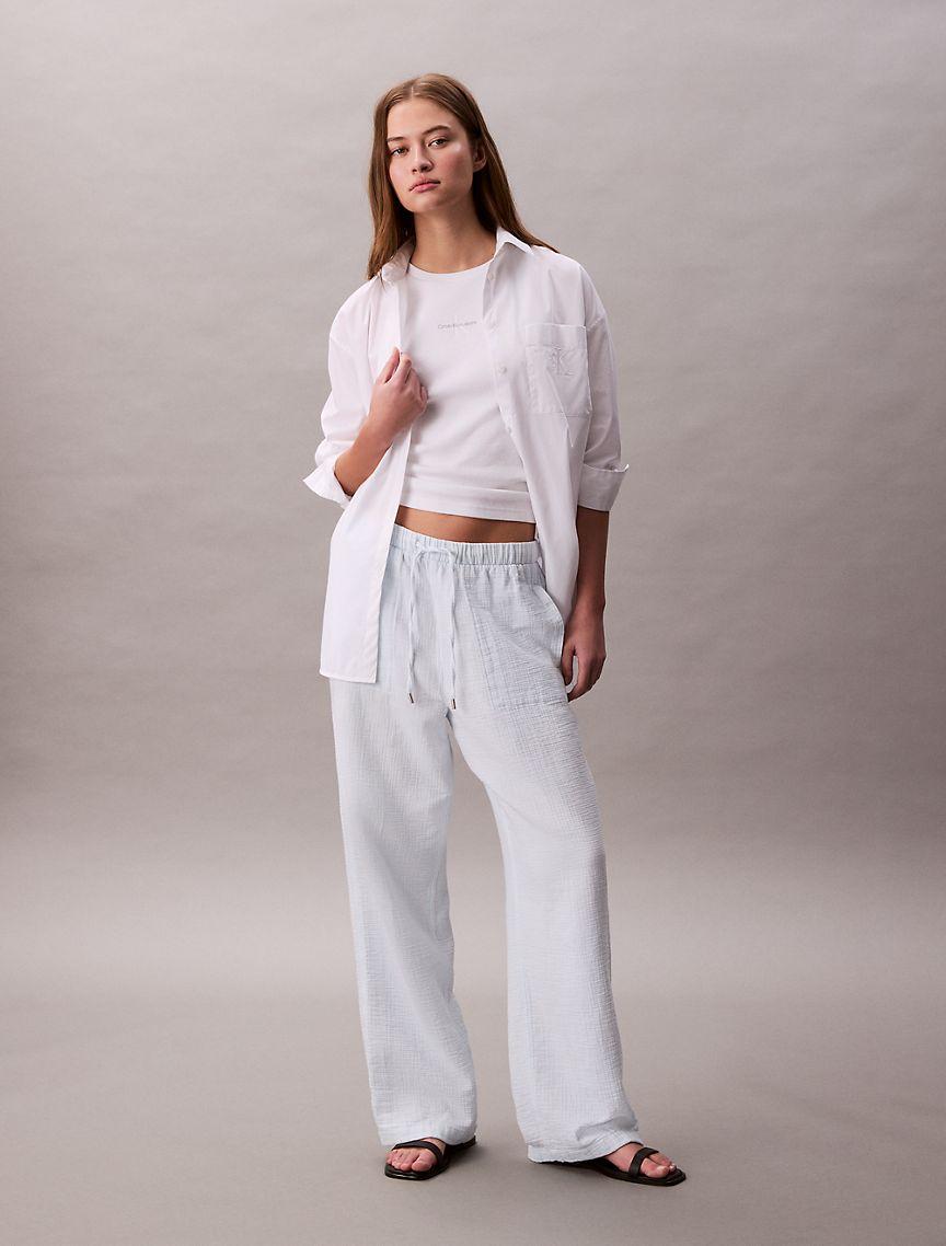 Double Gauze Pull-On Pants Product Image