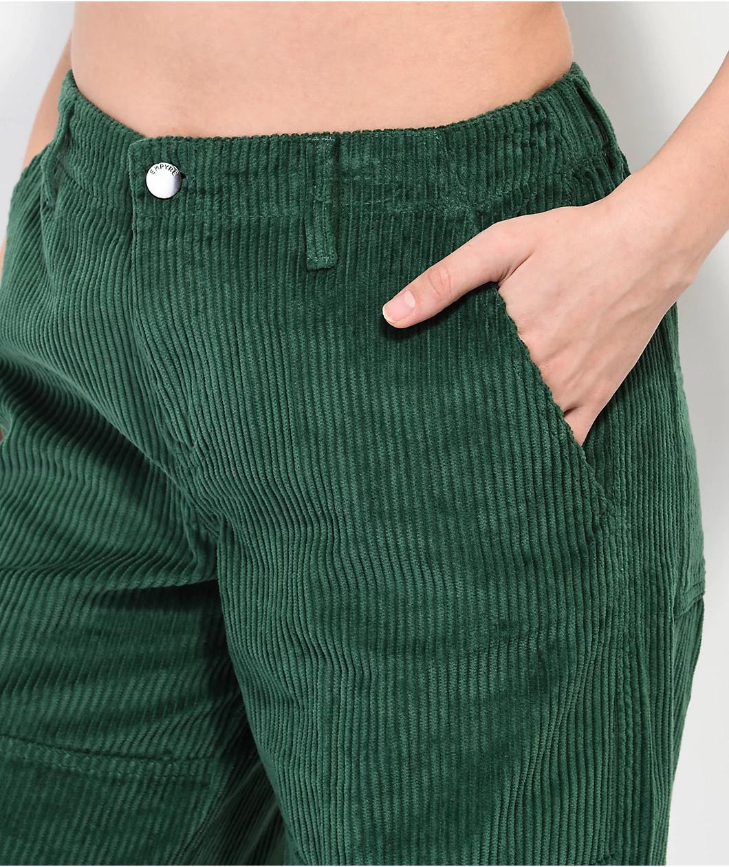 Empyre Darian Hunter Green Cargo Corduroy Skate Pants Product Image