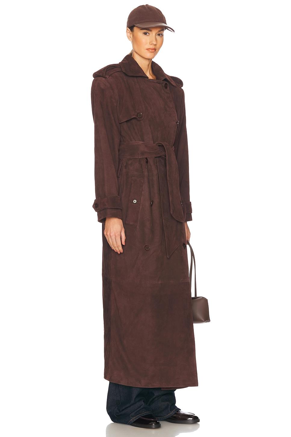 Suede Trench Coat Helsa Product Image