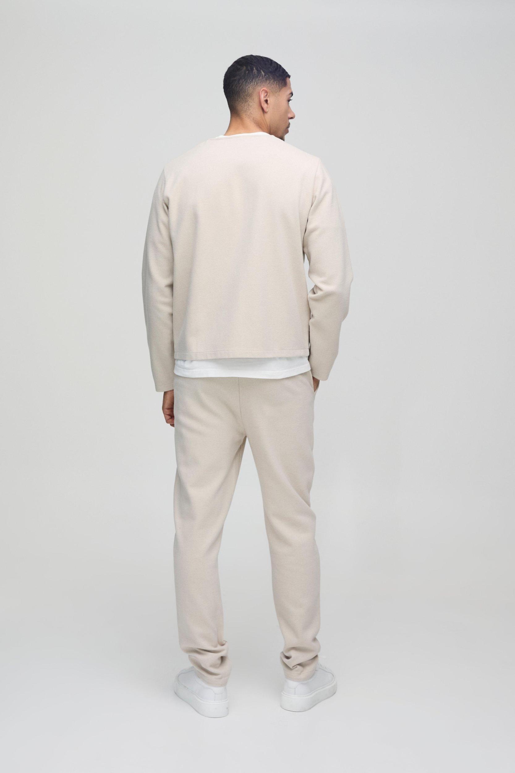 Brushed Slim Fit Pintuck Sweatpants | boohooMAN USA Product Image