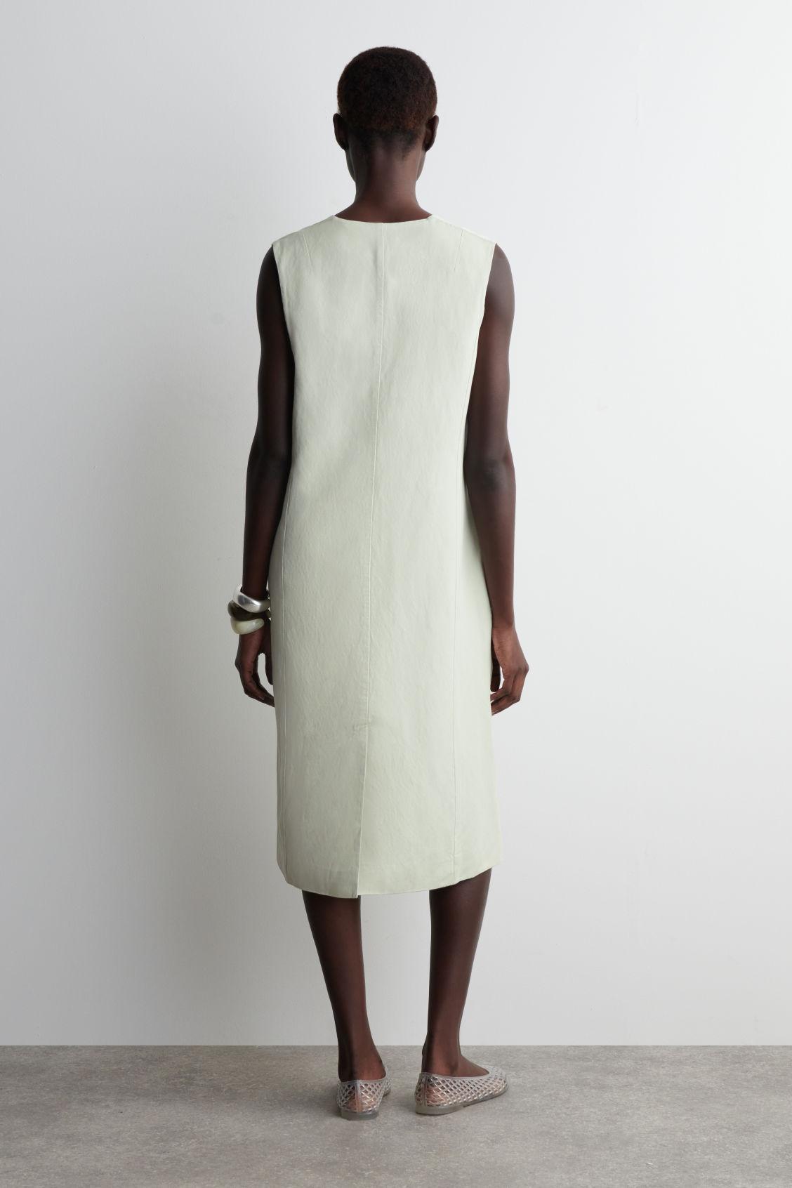 TIE-FRONT MIDI DRESS Product Image