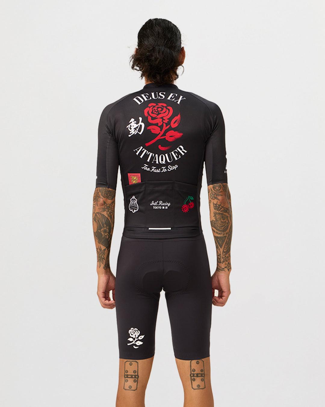 Deus Ex Attaquer Rose Jersey - Black Product Image
