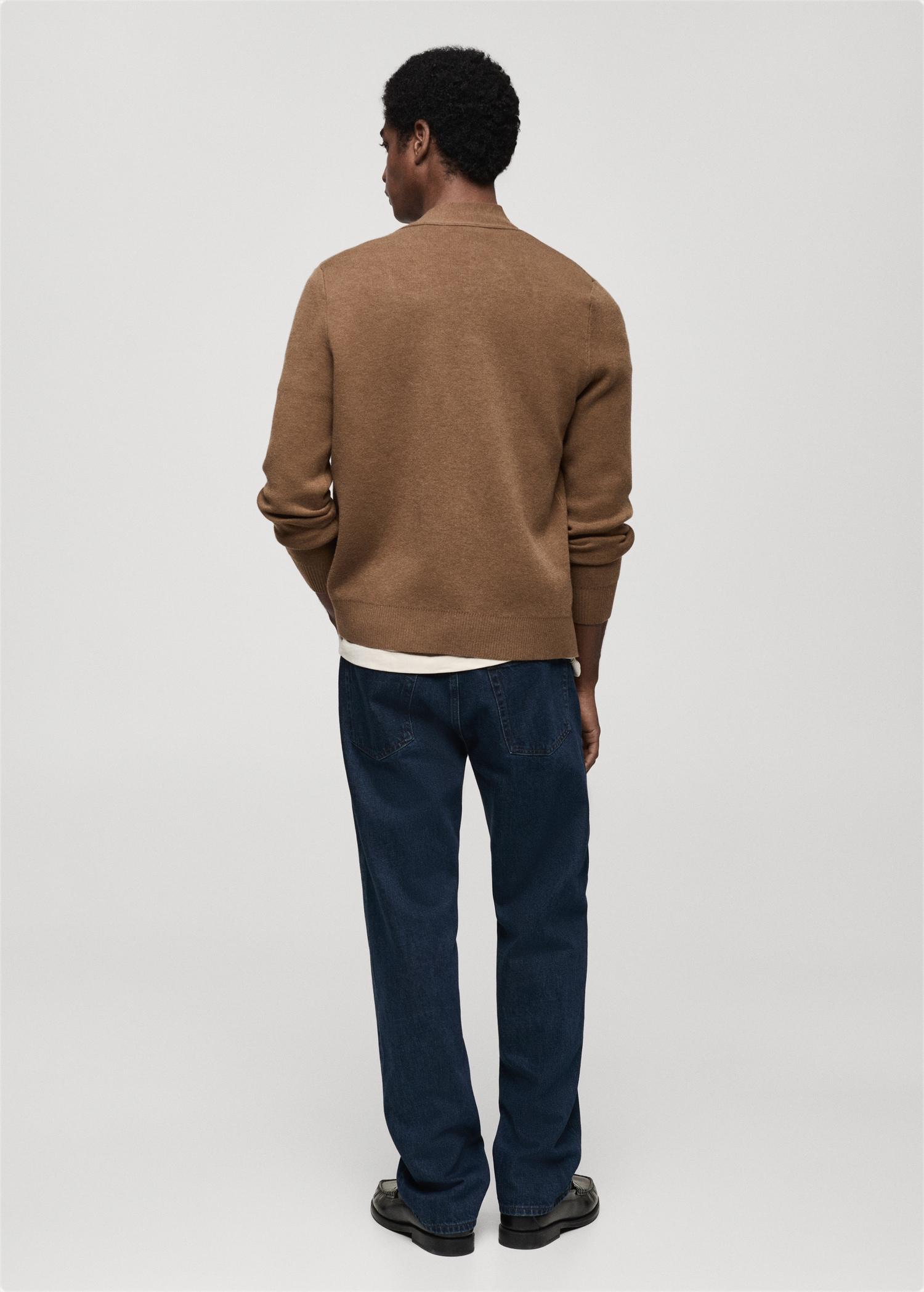 Knitted button cardigan - Men | MANGO USA Product Image