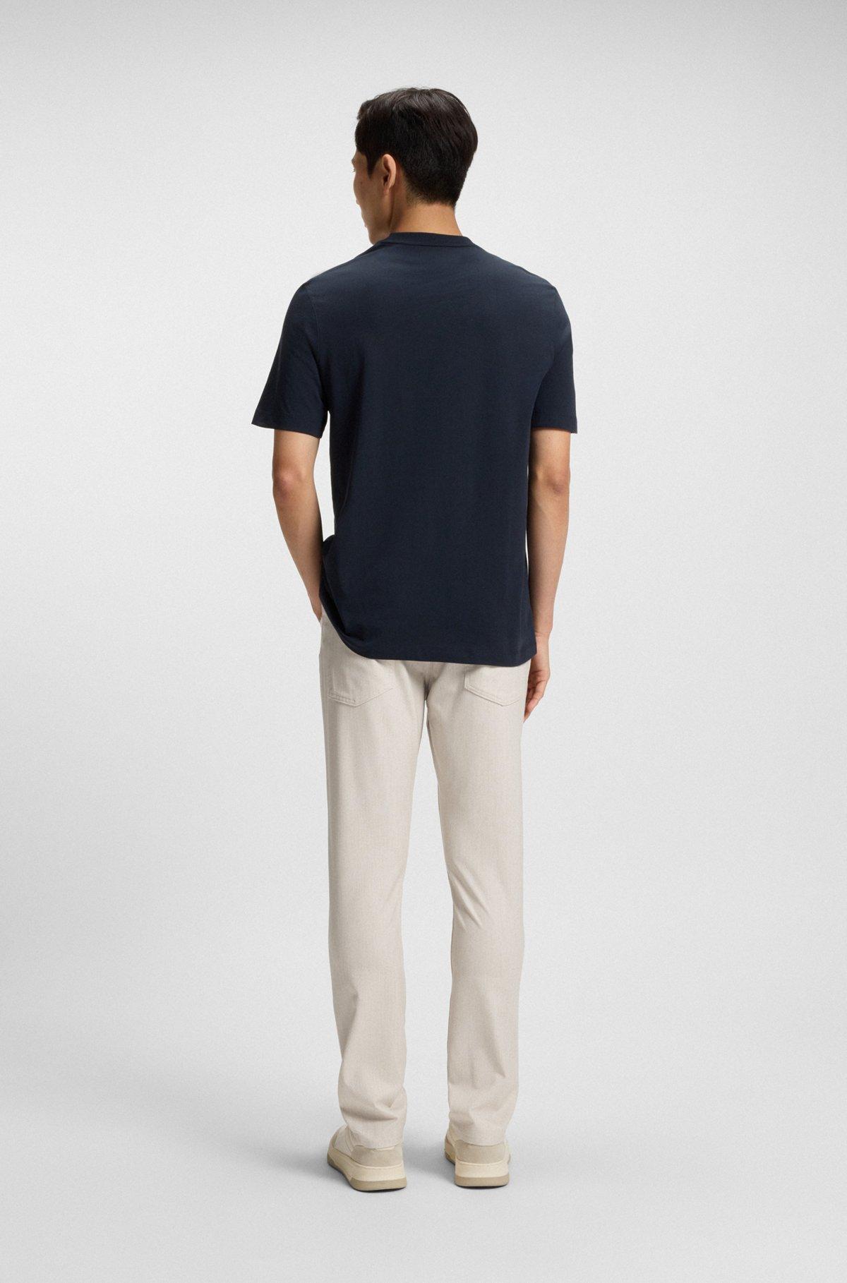 Delaware slim-fit trousers in wrinkle-resistant dobby Product Image