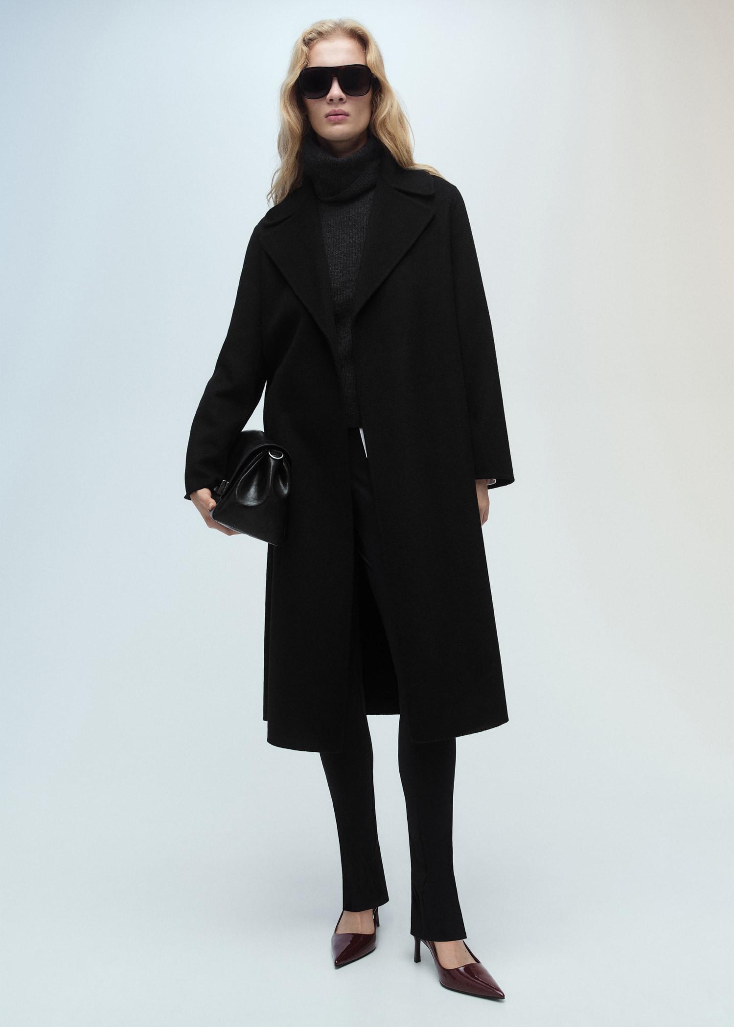 Belt handmade coat - Women | MANGO USA Product Image