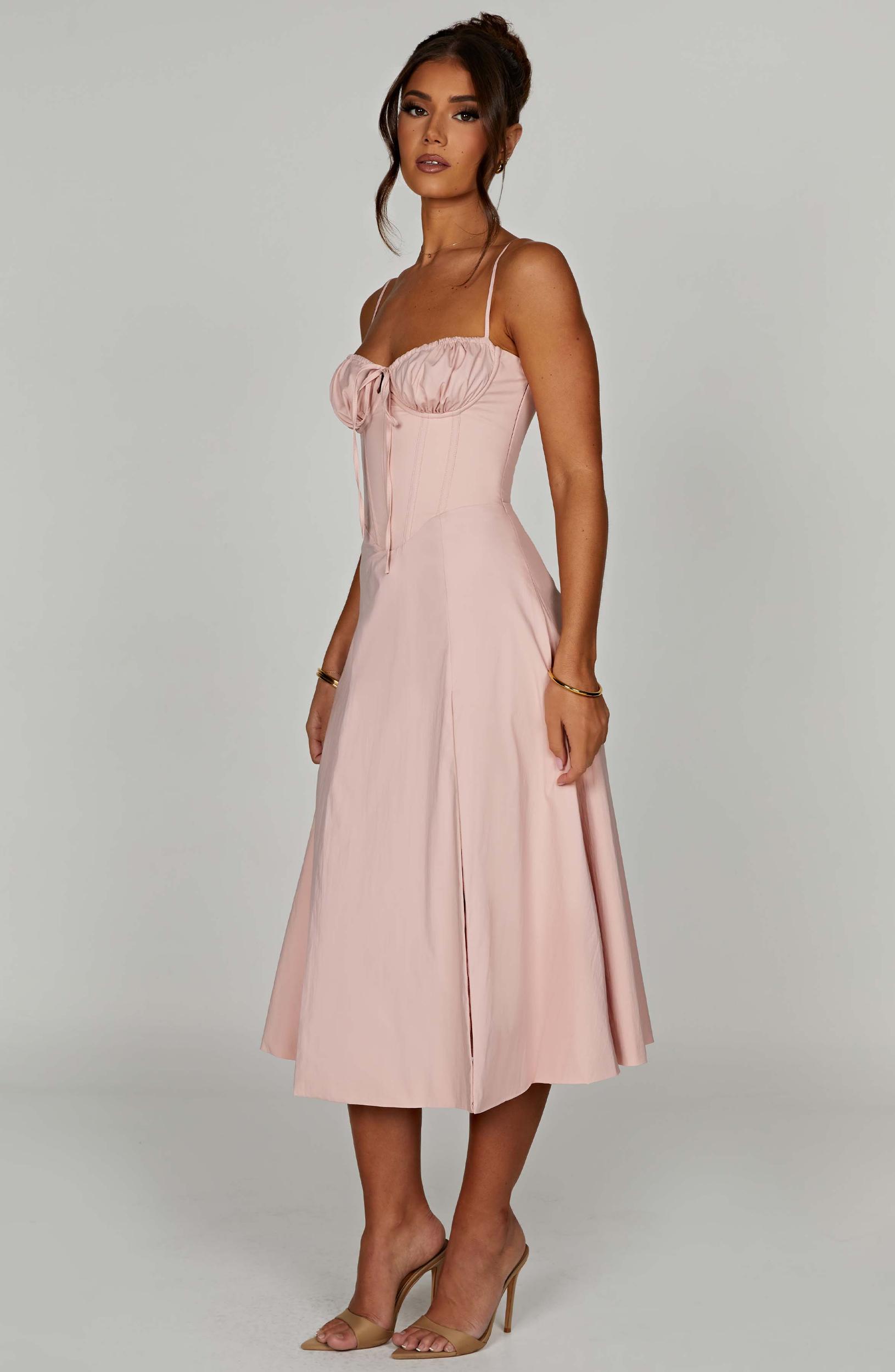 Deanna Midi Dress - Blush Product Image