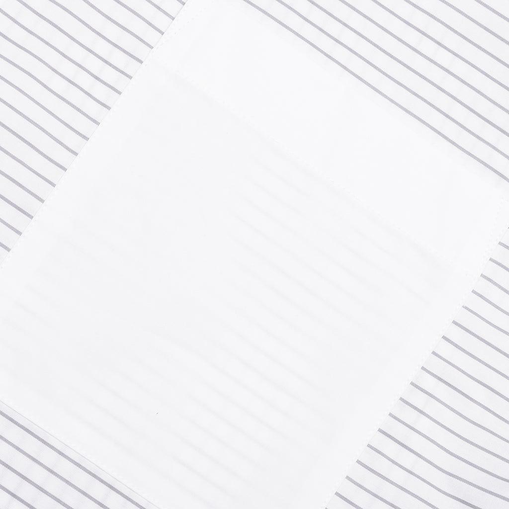 Contrast Patch Pocket Shirt - Grey/White Male Product Image