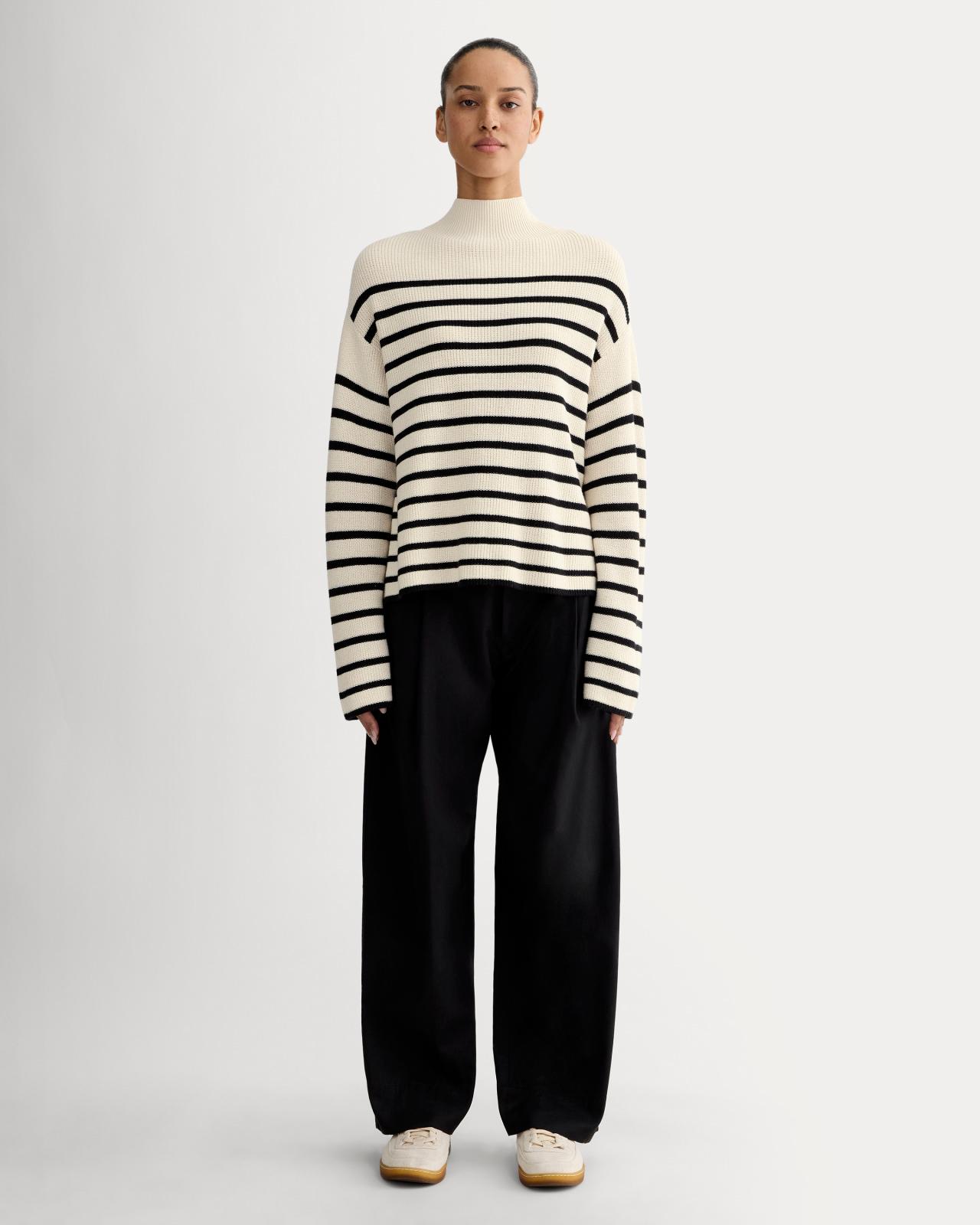 Womens Slouchy Funnel Neck in Everyday Cotton Sweater by Everlane Product Image