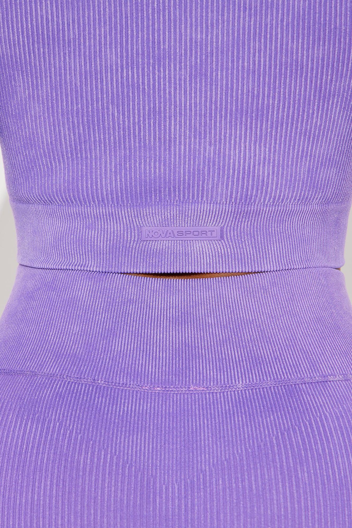 Imprint Effortless Seamless Washed Active Top - Lavender Product Image