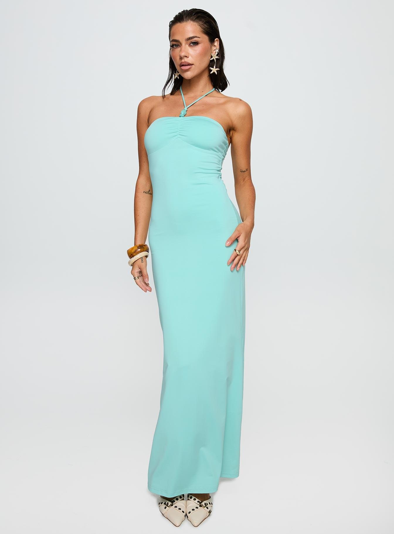 A Vision Hardware Detail Maxi Dress Blue Product Image