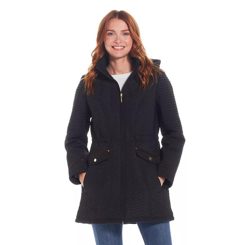 Women's Weathercast Quilted Walker with Faux Suede Details,  Product Image