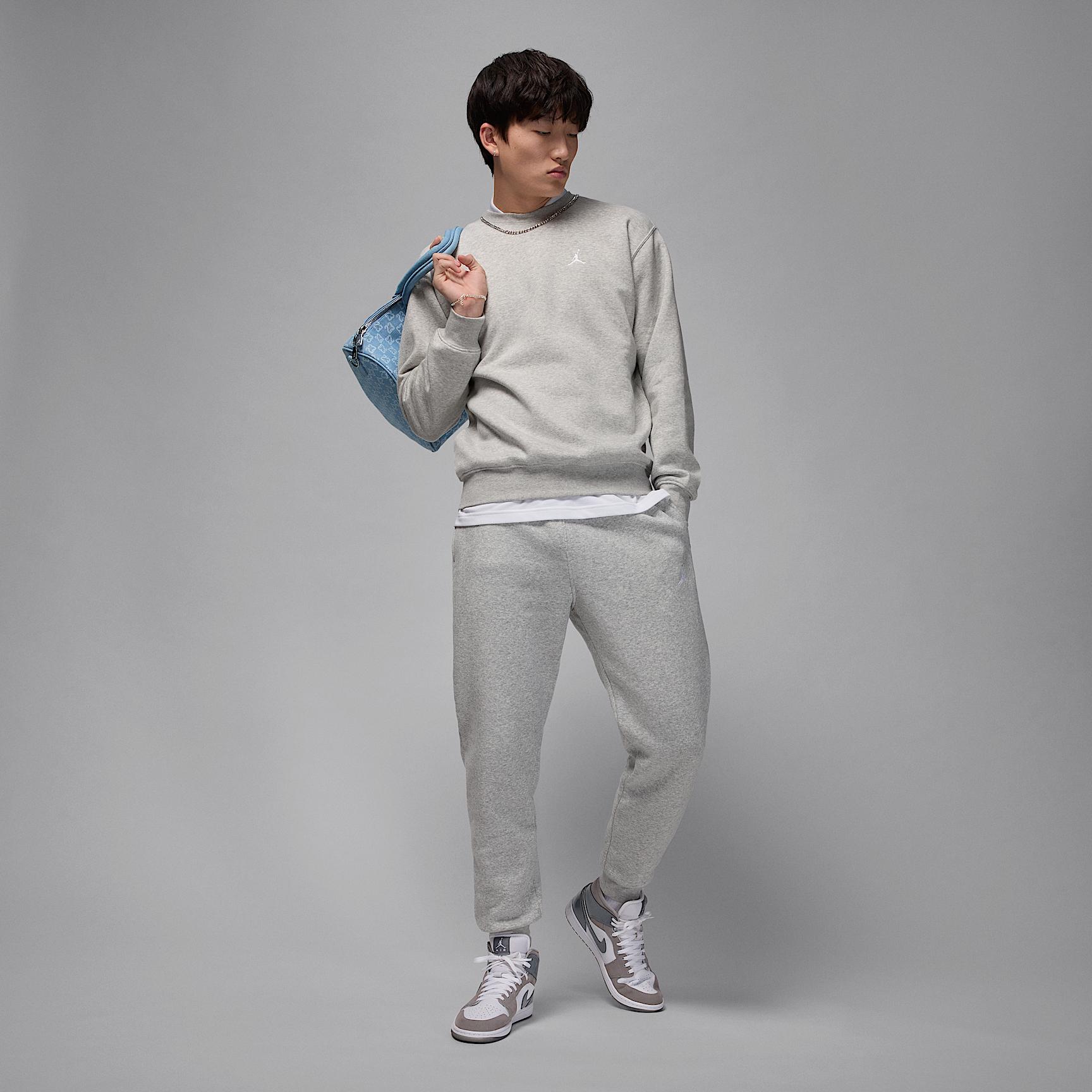 Mens Jordan Brooklyn Fleece Crew-Neck Sweatshirt | FV7293-687 Product Image