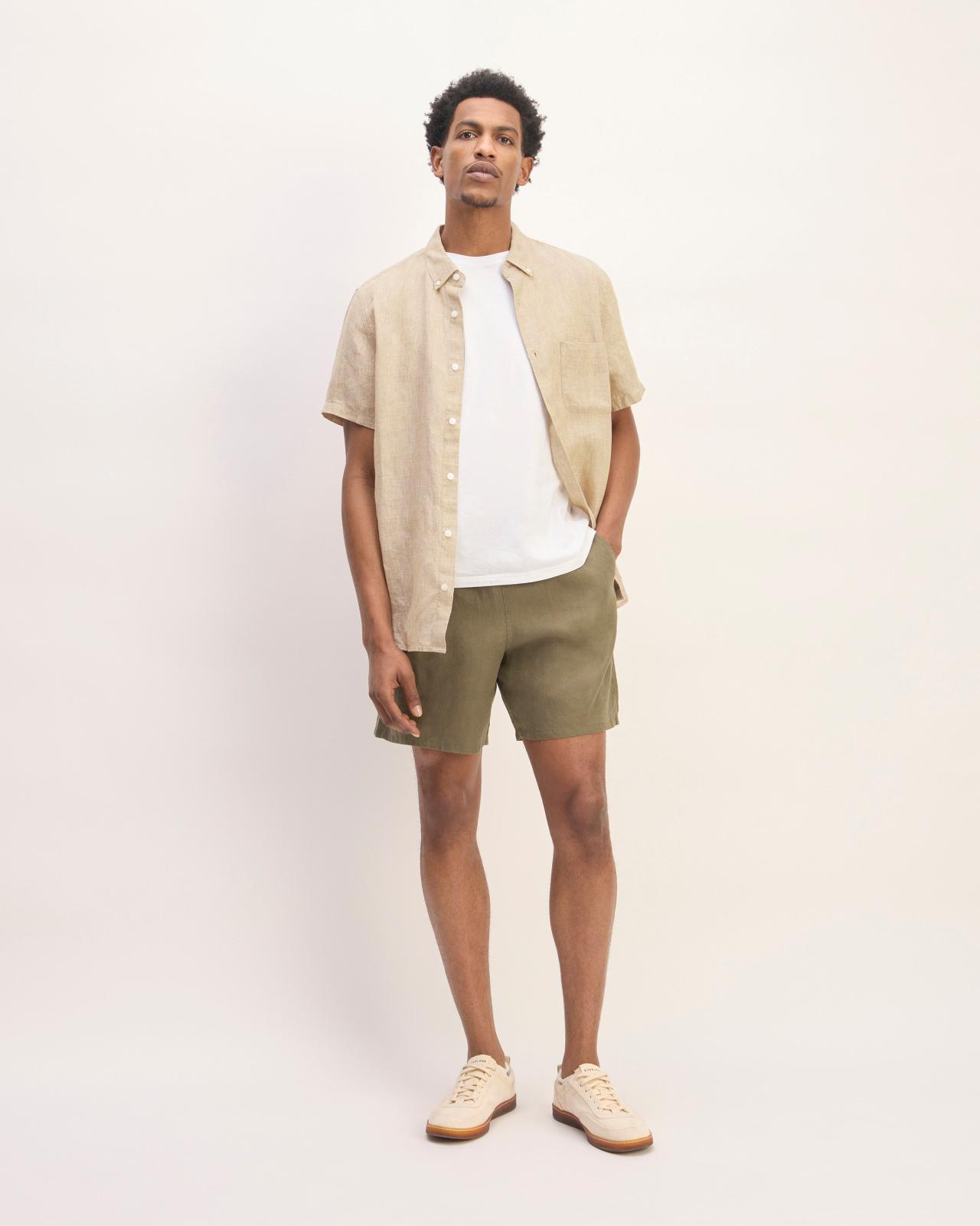 Mens Classic Short-Sleeve Shirt in Linen by Everlane Product Image