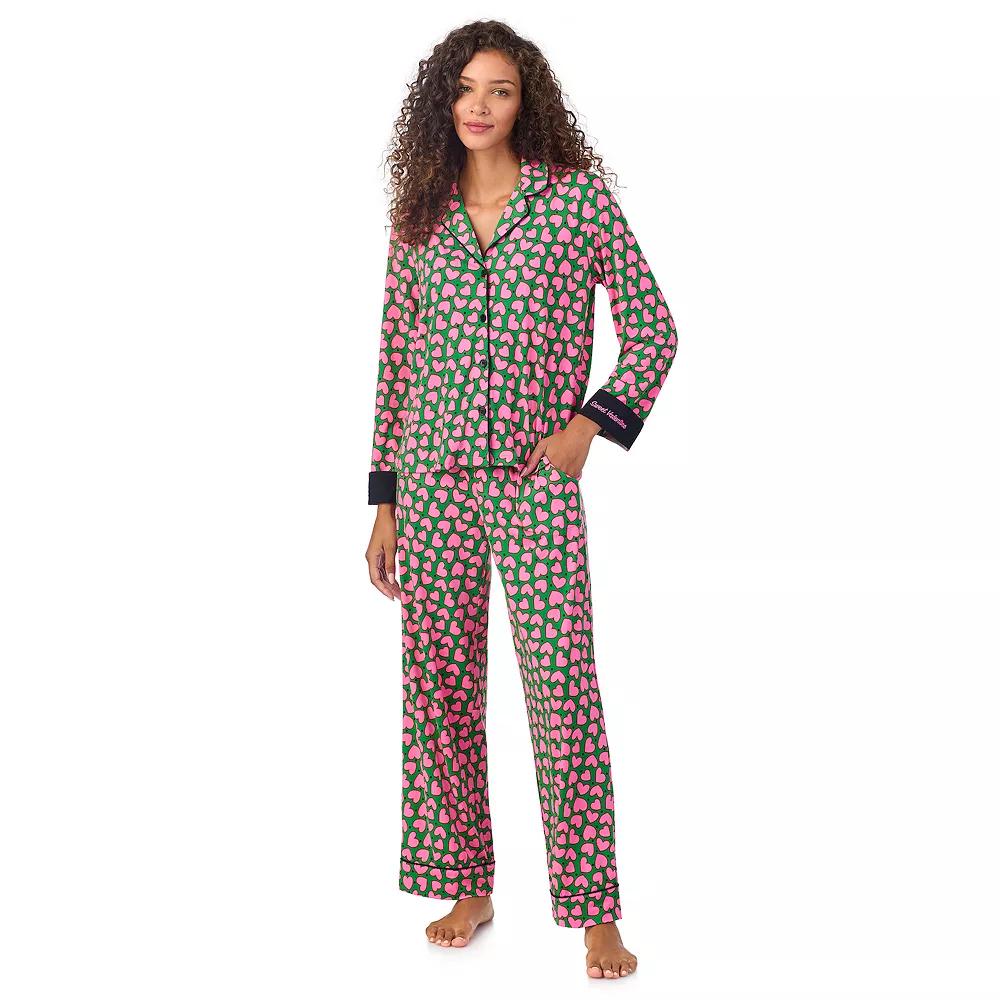 Women's Beauty Sleep Social Long Sleeve Pajama Shirt & Pajama Pants Sleep Set, Girl's, Size: XXL, Sweet Valentine Product Image