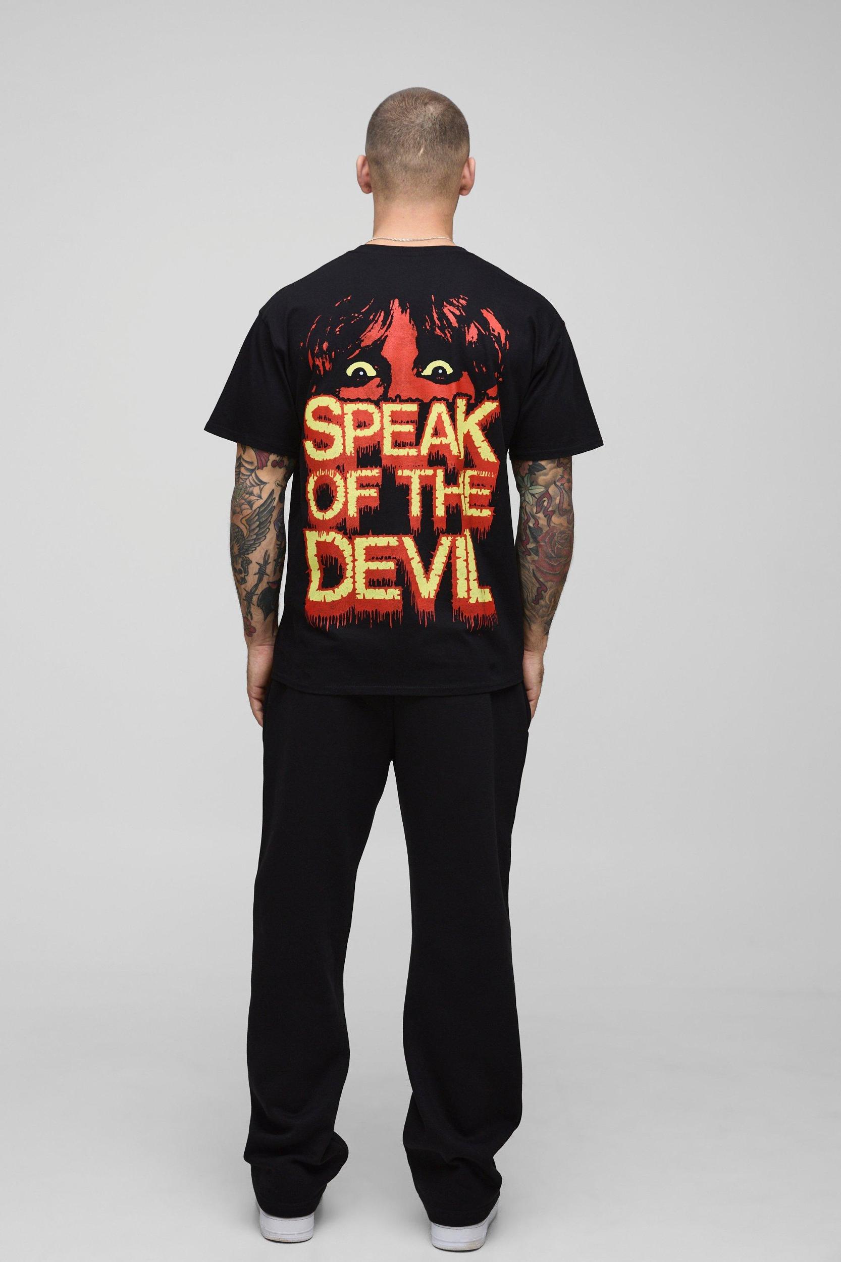 Black Regular Fit Ozzy Ozbourne License Graphic T Shirt | boohooMAN USA Product Image