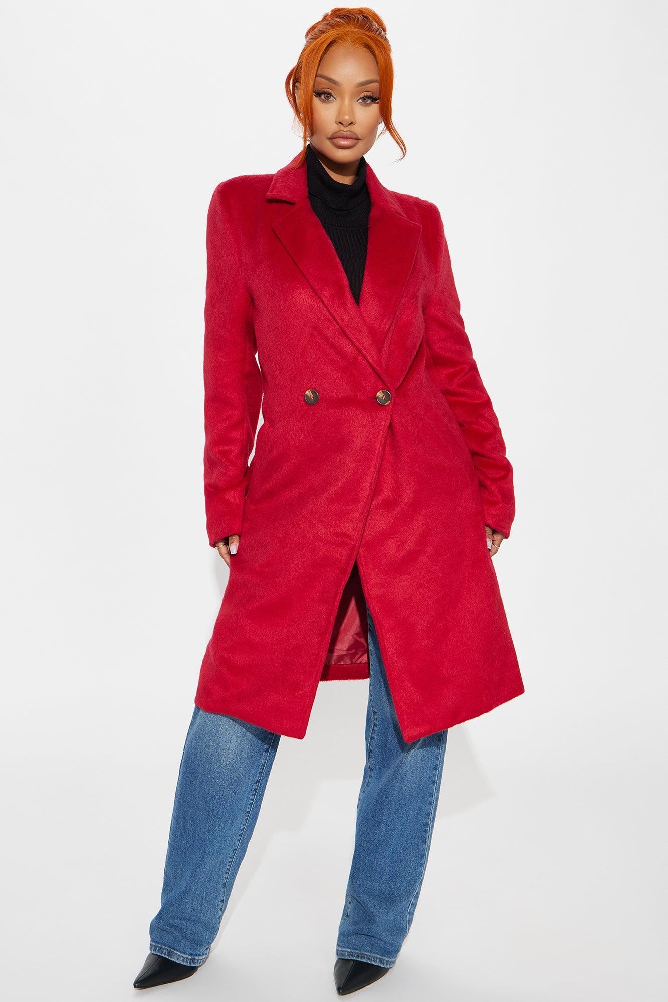 It's A Long Story Coat - Red Product Image