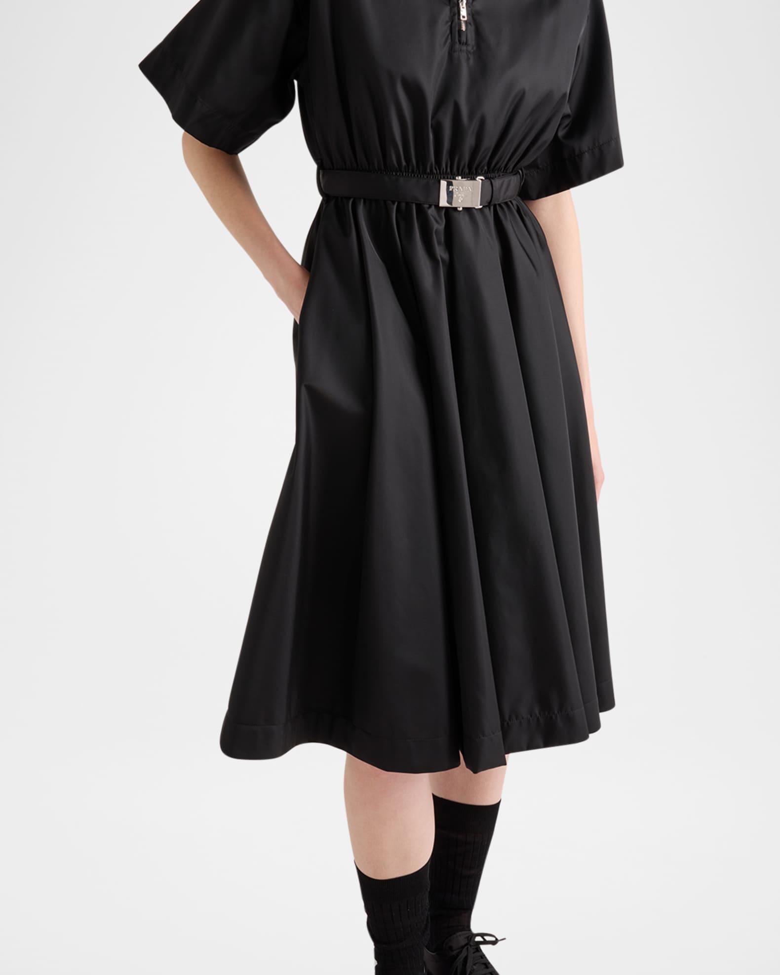 Short-Sleeved Re-Nylon Midi Dress Product Image