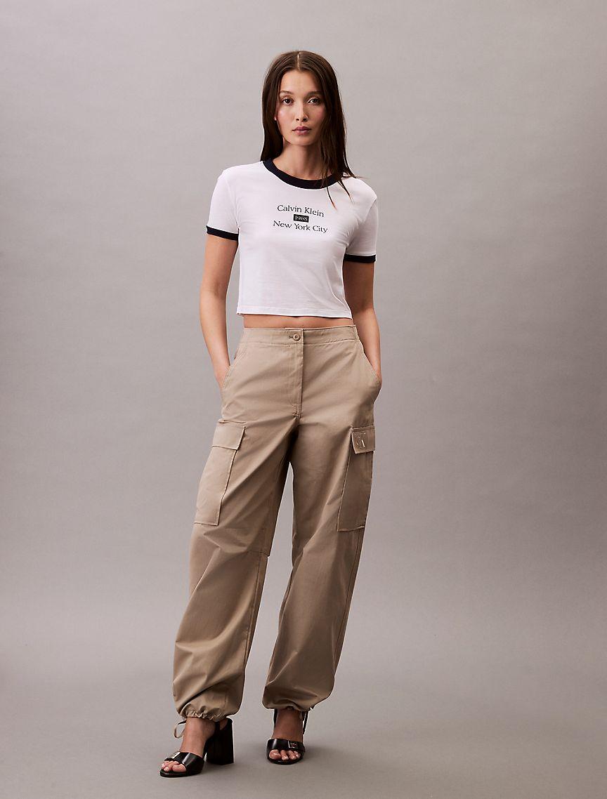 Cotton Twill Cargo Pants Product Image