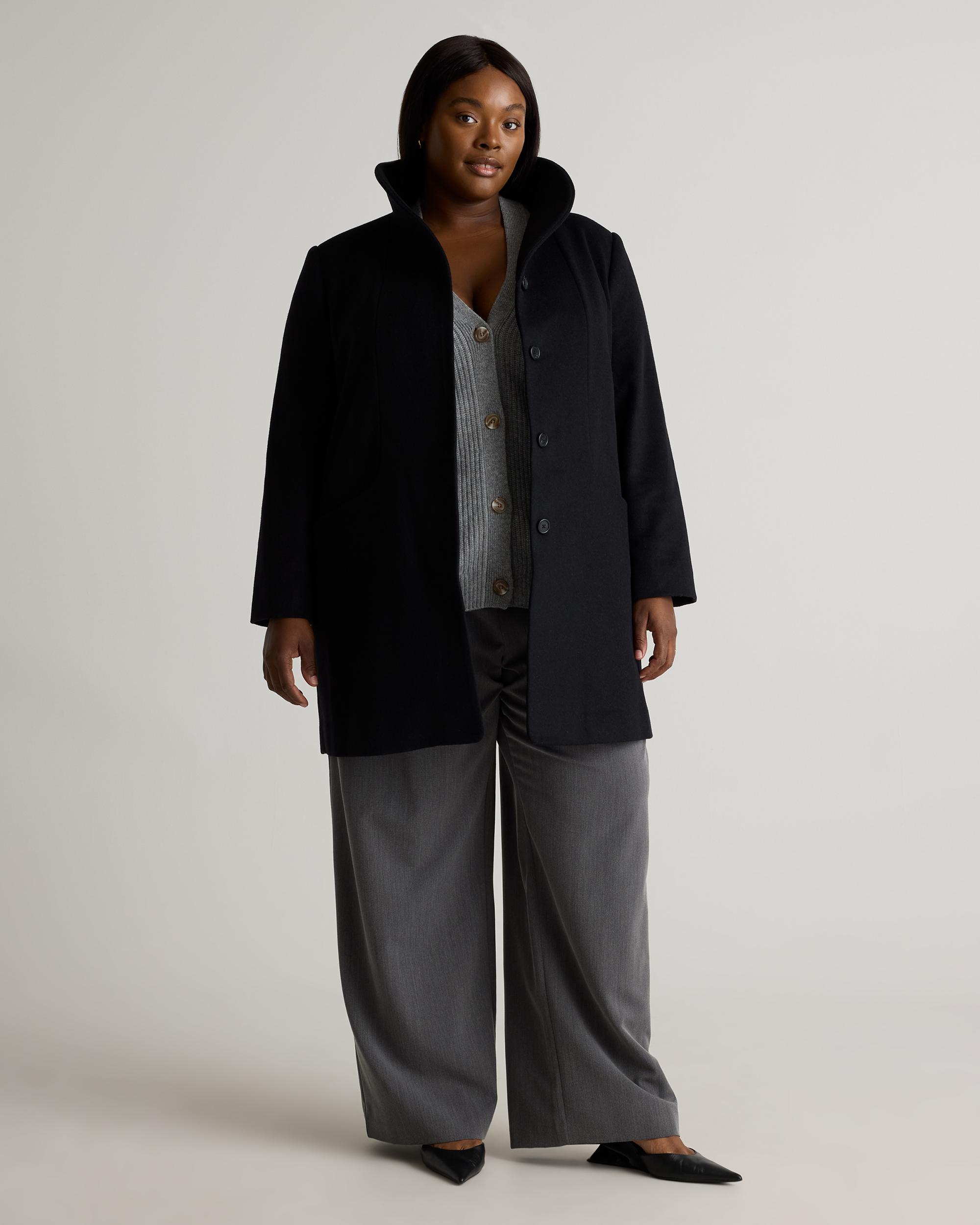 Quince | Women's Italian Wool Cocoon Coat Wool/Nylon Product Image