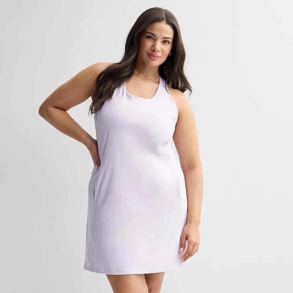 Plus Size Tek Gear® Ultrastretch Dress with Built-In Bra, Women's, Size: 1XL, Mineral Black Product Image