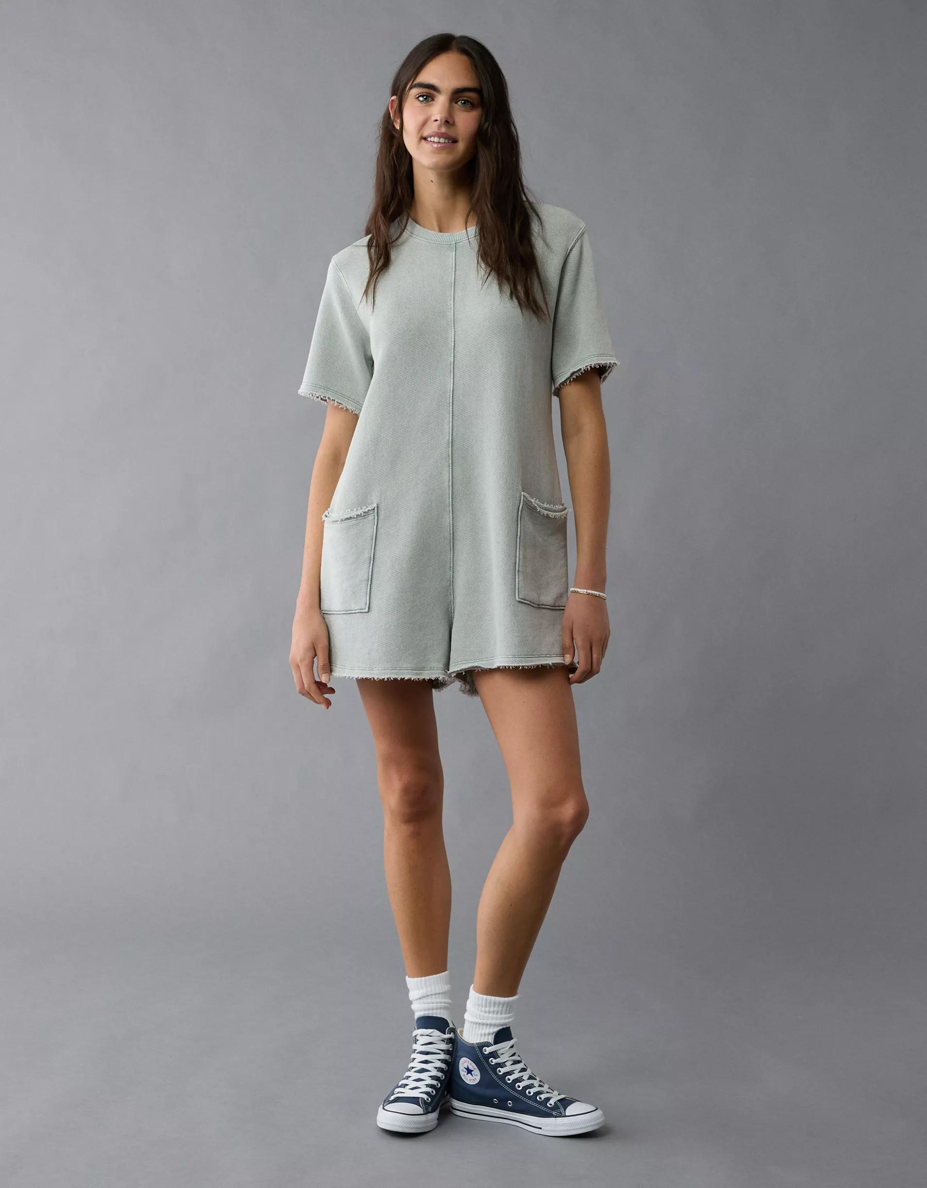 AE Saltwash Relaxed T-Shirt Romper Product Image
