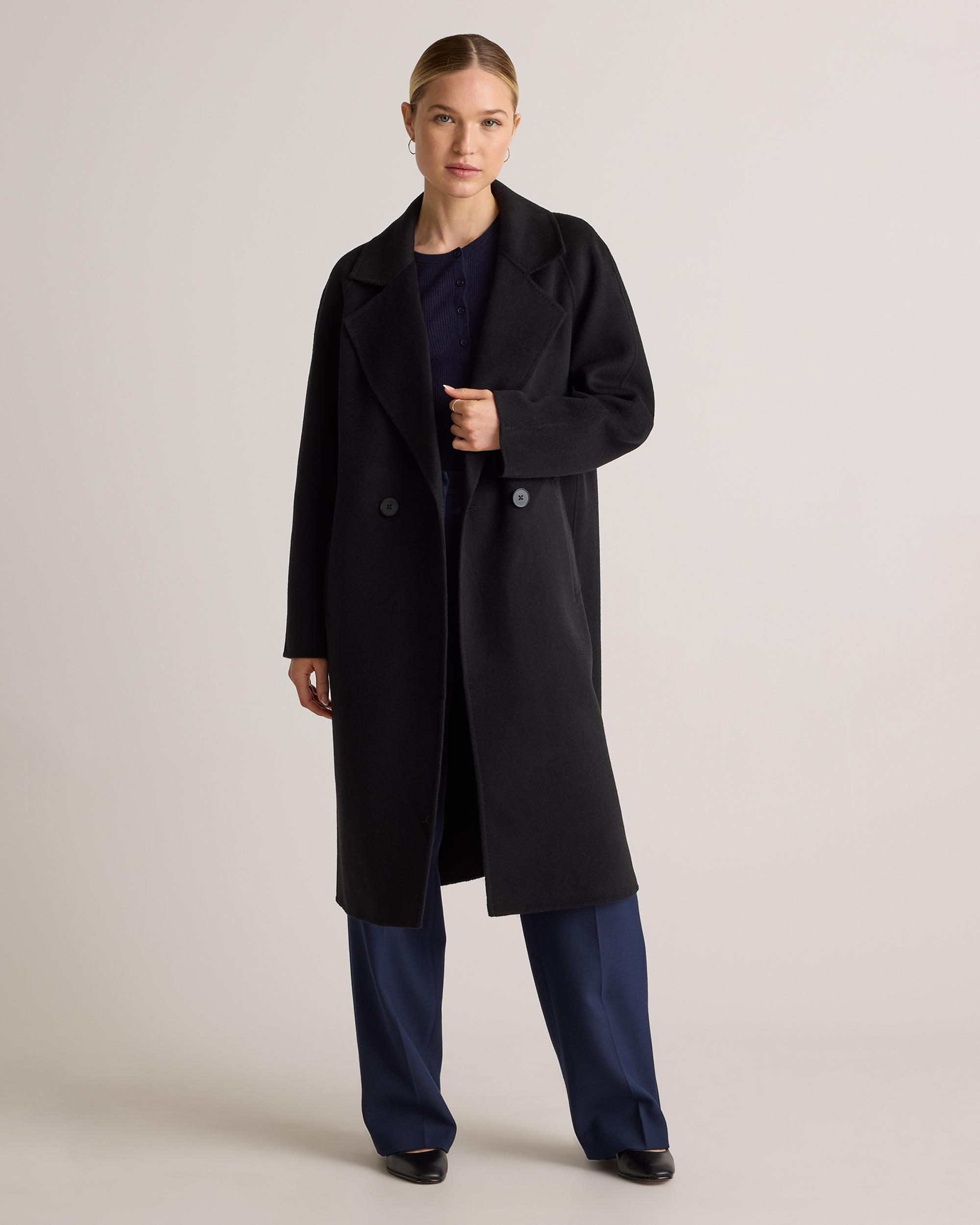 Quince | Women's Double-Faced Merino Wool Notched Lapel Coat Product Image