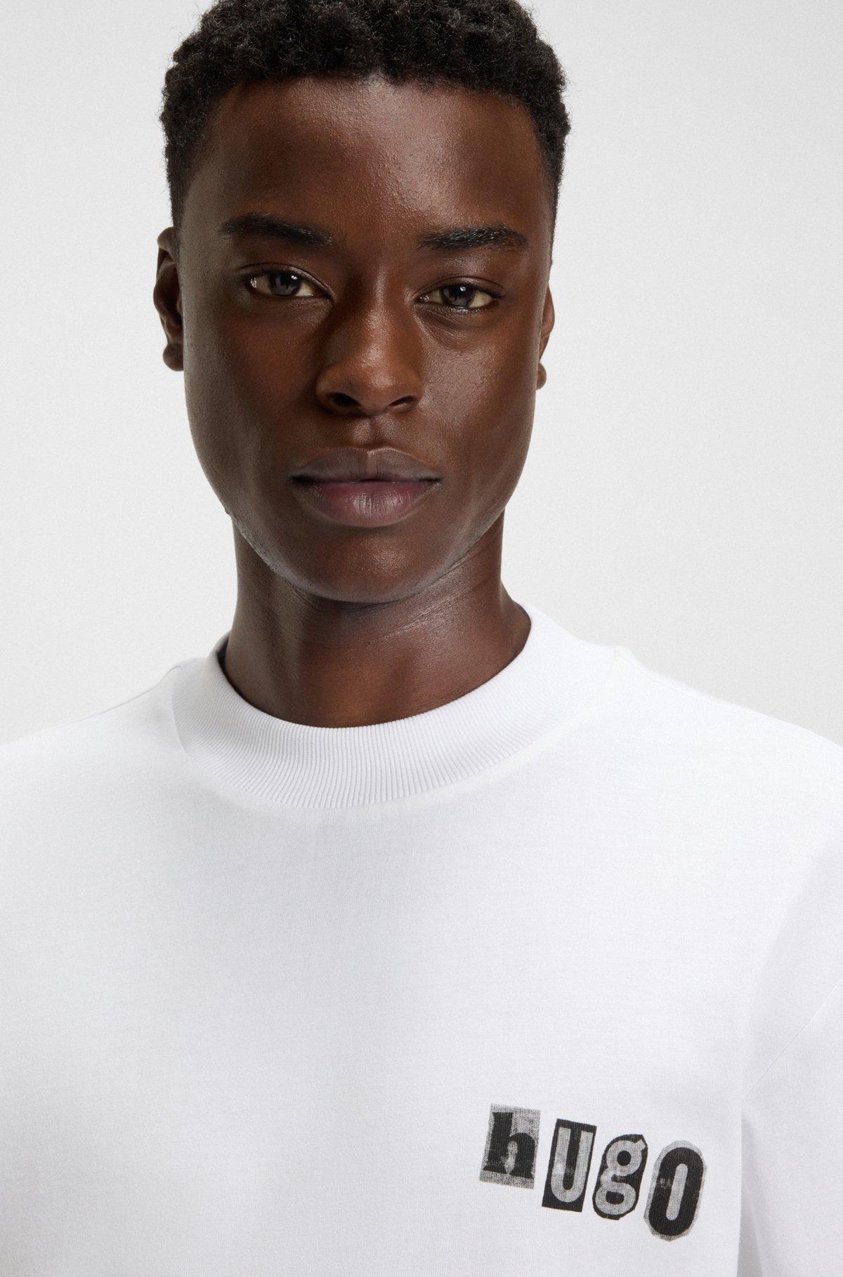 Cotton T-shirt with logo artwork Product Image