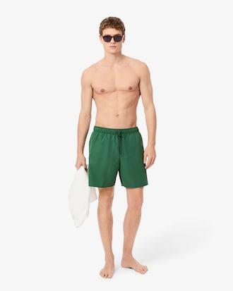 Mid Length Monochrome Swim Trunks Product Image
