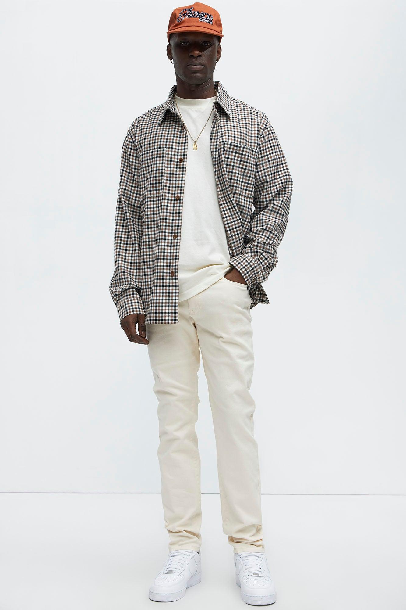Mac Chino Skinny 5 Pocket Pants - Cream Product Image