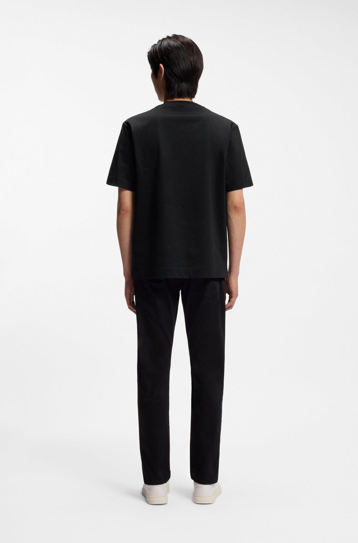 Mercerised-cotton T-shirt with Double B monogram Product Image
