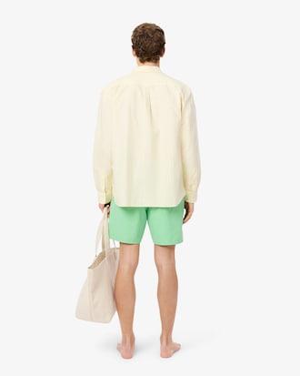 Mid Length Monochrome Swim Trunks Product Image