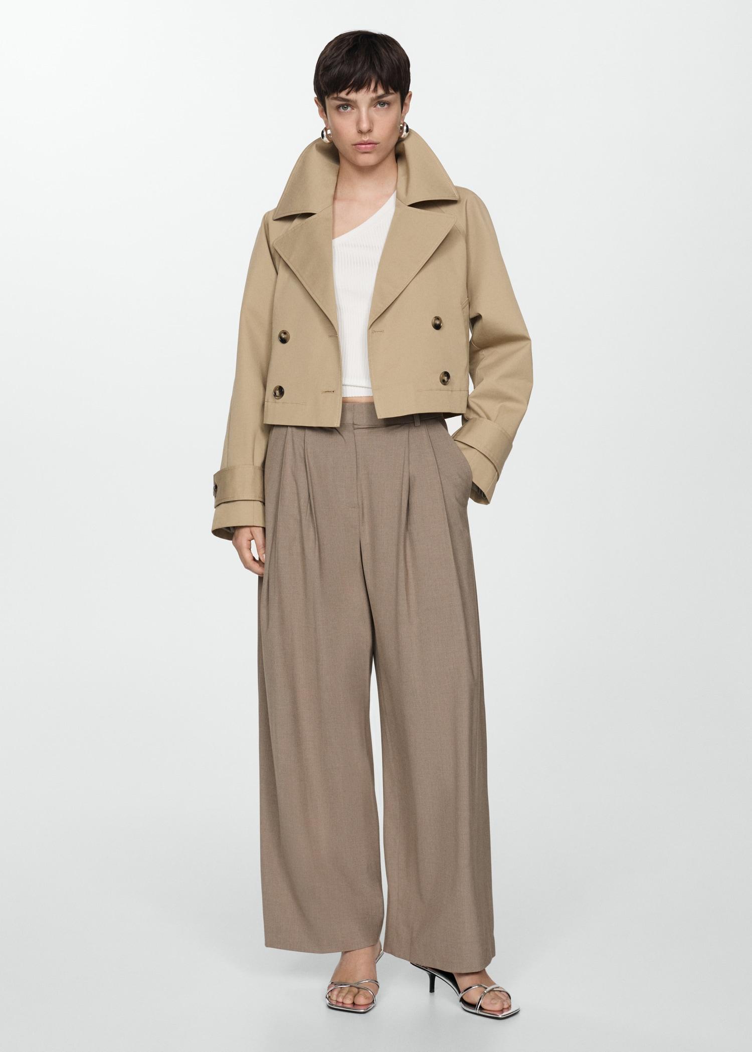 Knit asymmetric top - Women | MANGO USA Product Image