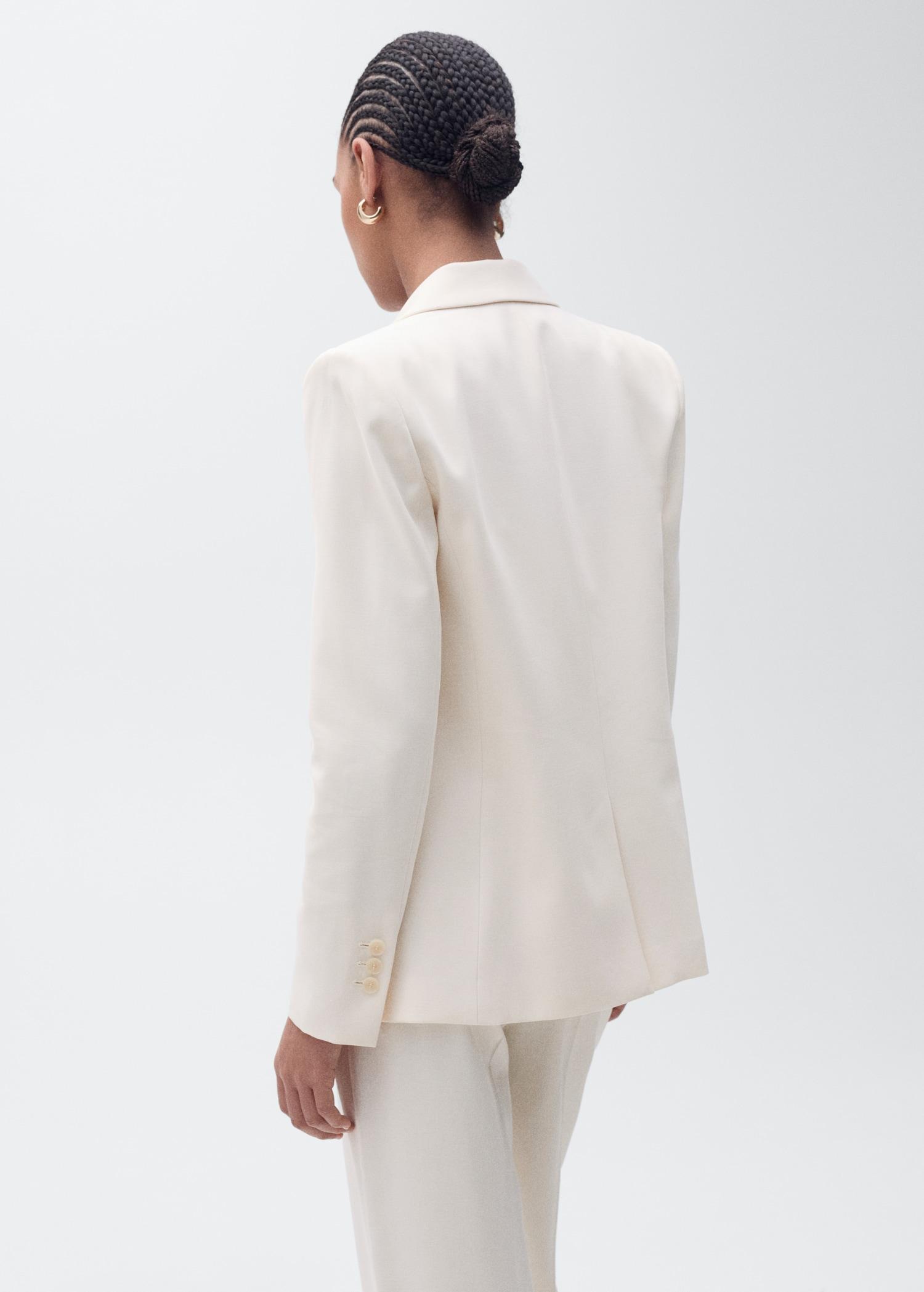 Straight-fit suit jacket - Women | MANGO USA Product Image